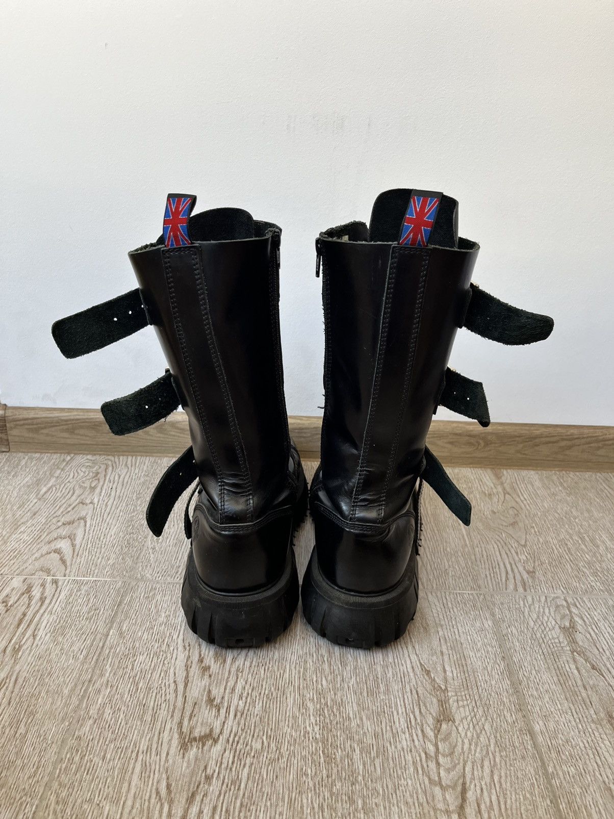 New Rock Nevermind Leather Belted Boots New Rock Style 90s Size US 11 / EU 44 - 6 Thumbnail