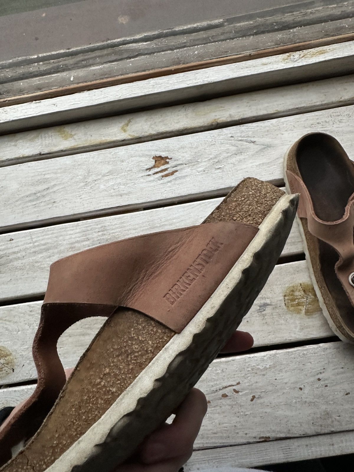 Birkenstock 🚨Vintage Birkenstock 38 silver Luxe Sandals rare slides Size US 7.5 / IT 37.5 - 5 Thumbnail