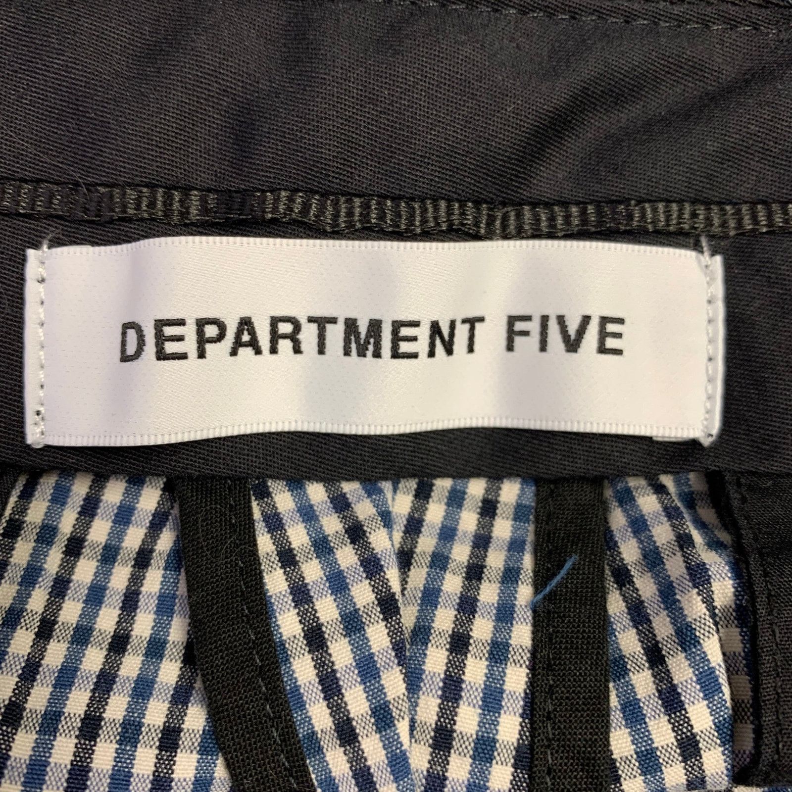 DEPARTMENT5 Size 35 White Navy Black Plaid Cotton Blend Casual Pants Size US 35 - 4 Thumbnail