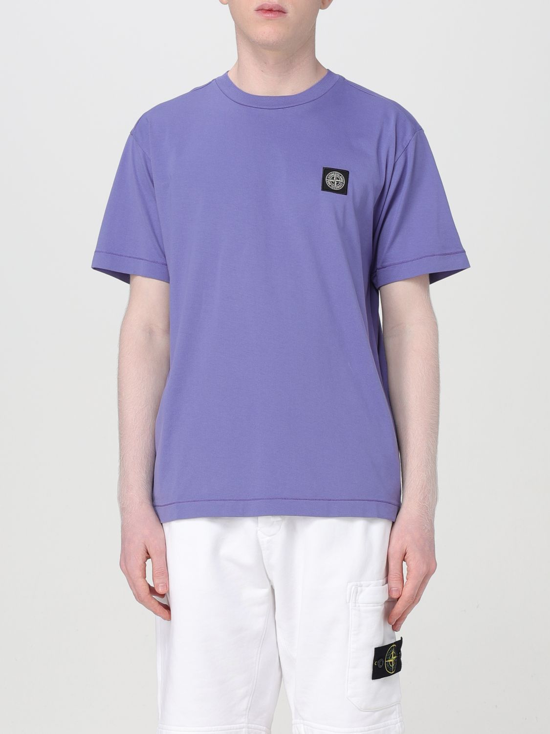 image of Stone Island T-Shirt Men Violet (Size 2XL)