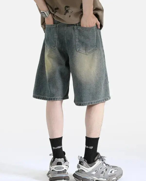 Other Kusuno x Maki Washed vintage ripped casual denim shorts Size US 32 / EU 48 - 4 Thumbnail