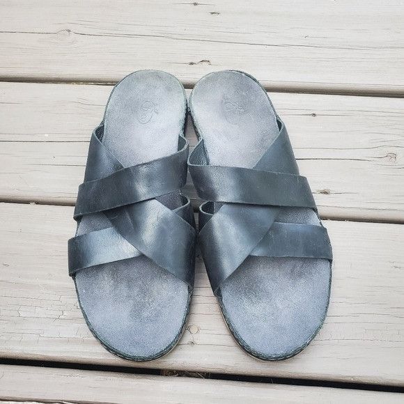 Chaco Chaco Wayfarer Black Leather Crisscross Strap Jesus Sandal Size US 11 / IT 41 - 5 Thumbnail