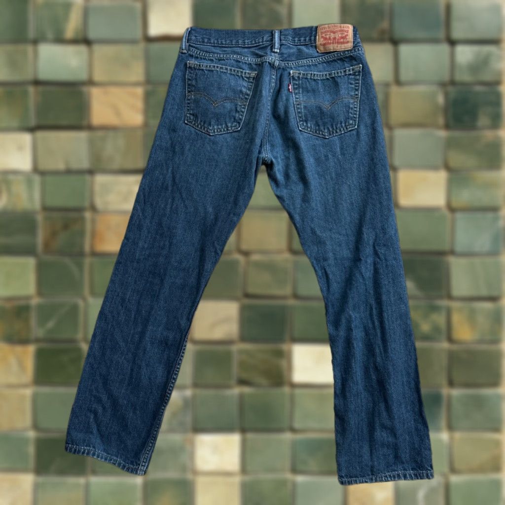 Levi's Levi's 514 Jeans Men 34x32 Straight Denim Pants Dark Wash Blue 5-Pocket Regular Fit Belt Loops USA 500 Series Vintage No Size US 34 / EU 50 - 1 Thumbnail