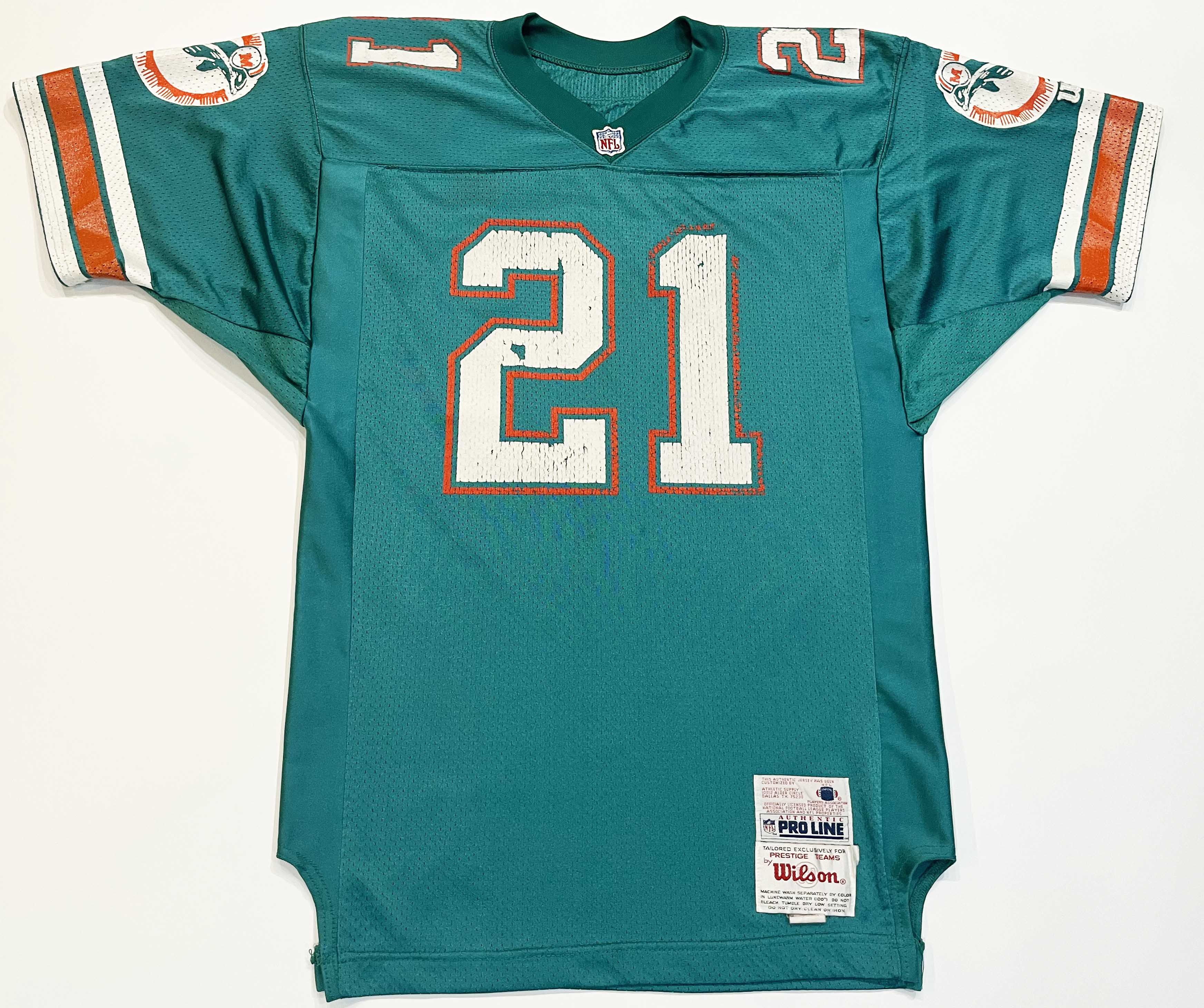 Wilson Vintage Wilson Pro Line NFL Miami Dolphins HIGGS #21 Jersey Size US M / EU 48-50 / 2 - 1 Thumbnail
