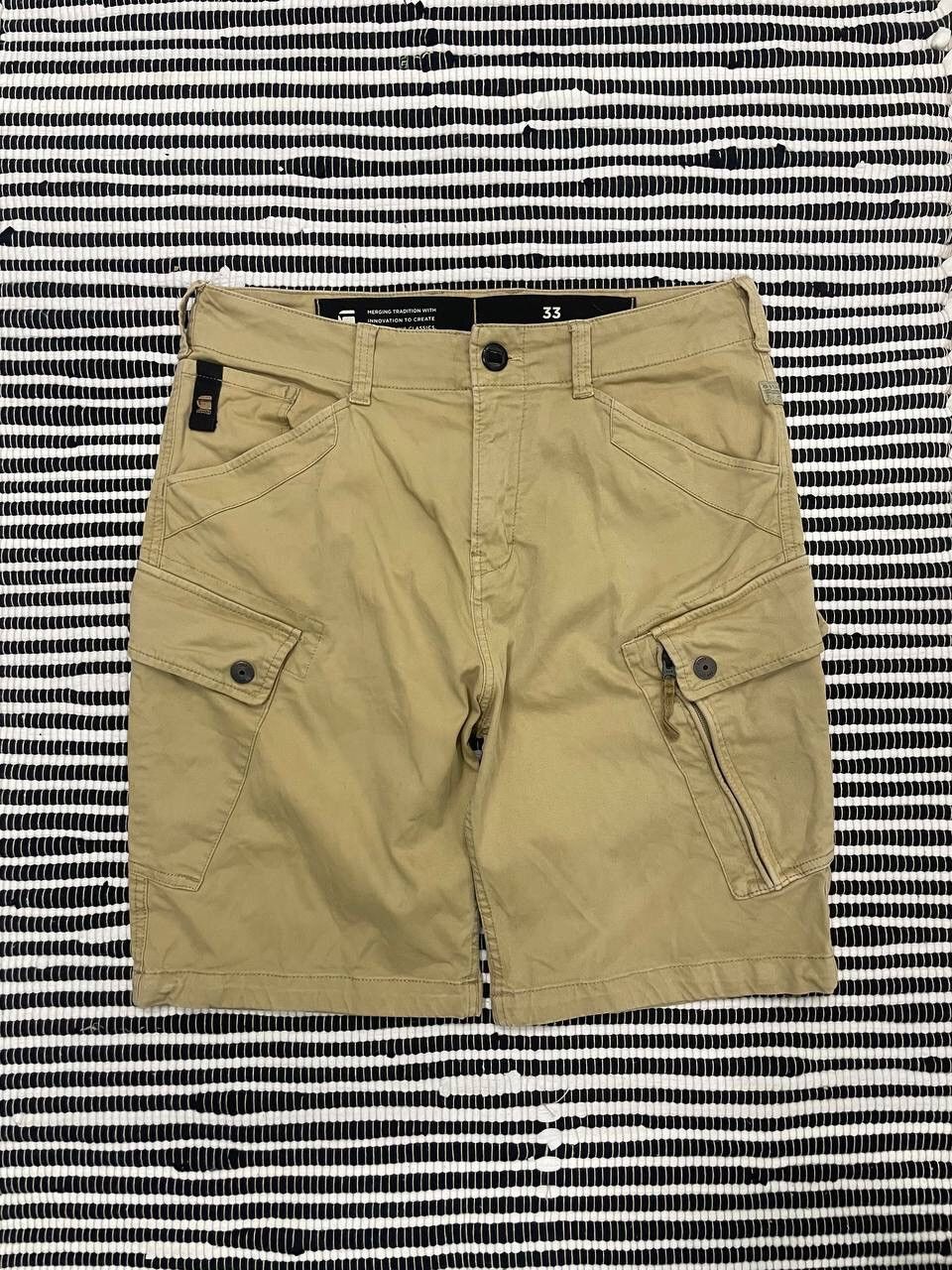 G-Star × Japanese Brand × Vintage Vintage G Star Raw Cargo Roxic Short Y2K Size US 33 - 1 Thumbnail