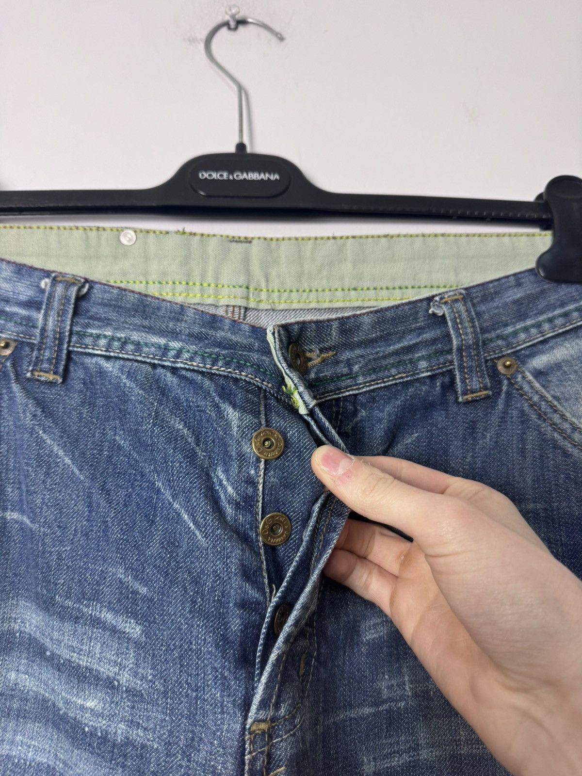 Dolce & Gabbana Dolce & Gabbana D&G Washed Archive Denim Jeans Faded 00s Size US 34 / EU 50 - 7 Thumbnail