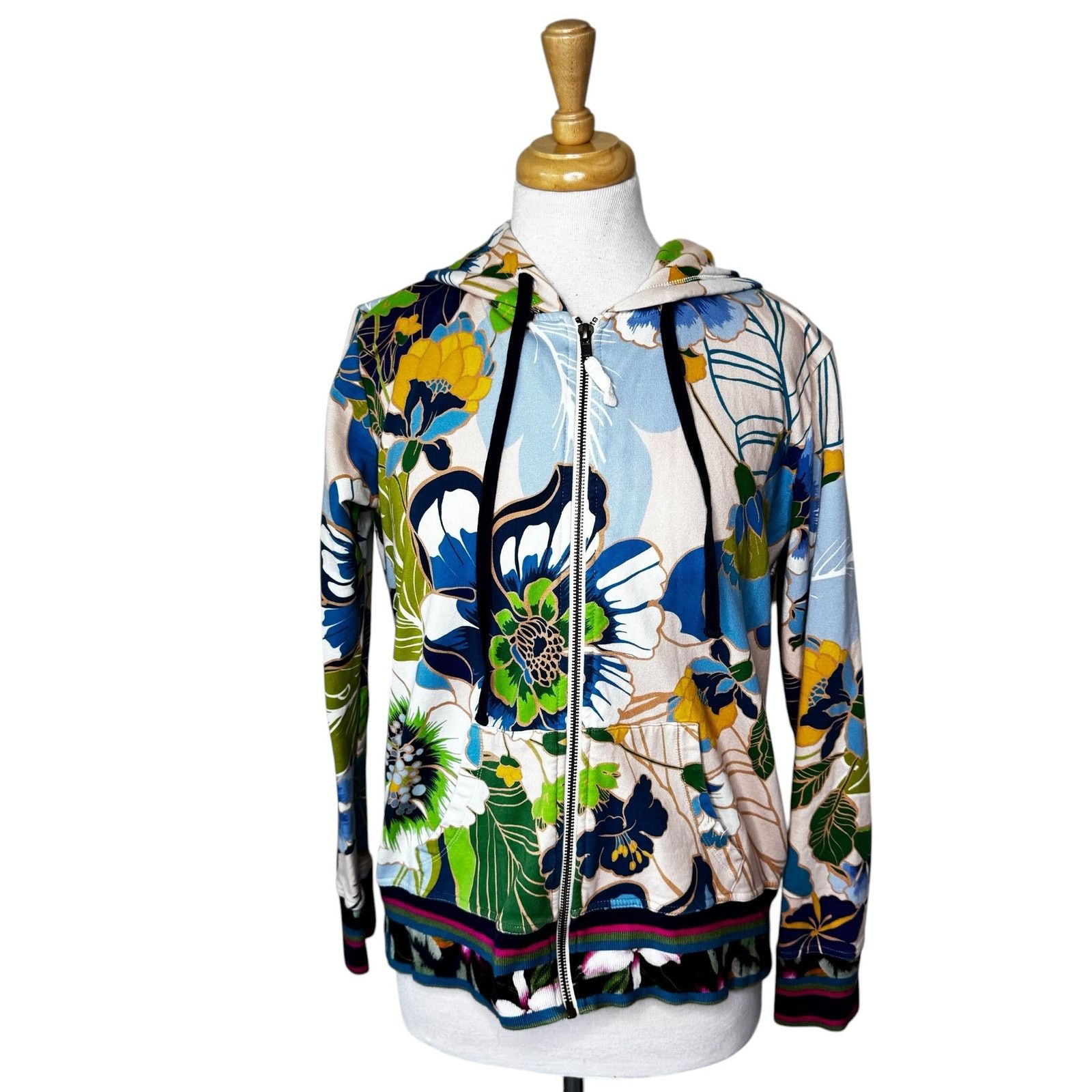 Johnny Was JOHNNY WAS JENN MODERN ZIP UP HOODIE Size Small Size S / US 4 / IT 40 - 1 Thumbnail