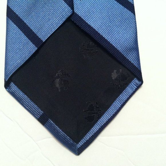 Brooks Brothers BROOKS BROTHERS MEN'S NEW BLUE 100%SILK TIE WIDTH: 3 1/4" Size ONE SIZE - 5 Thumbnail