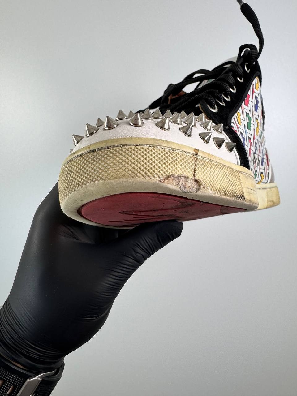Christian Louboutin Christian Louboutin Louis Spikes Orlato Pattern Sz 42 Size US 9 / EU 42 - 3 Thumbnail