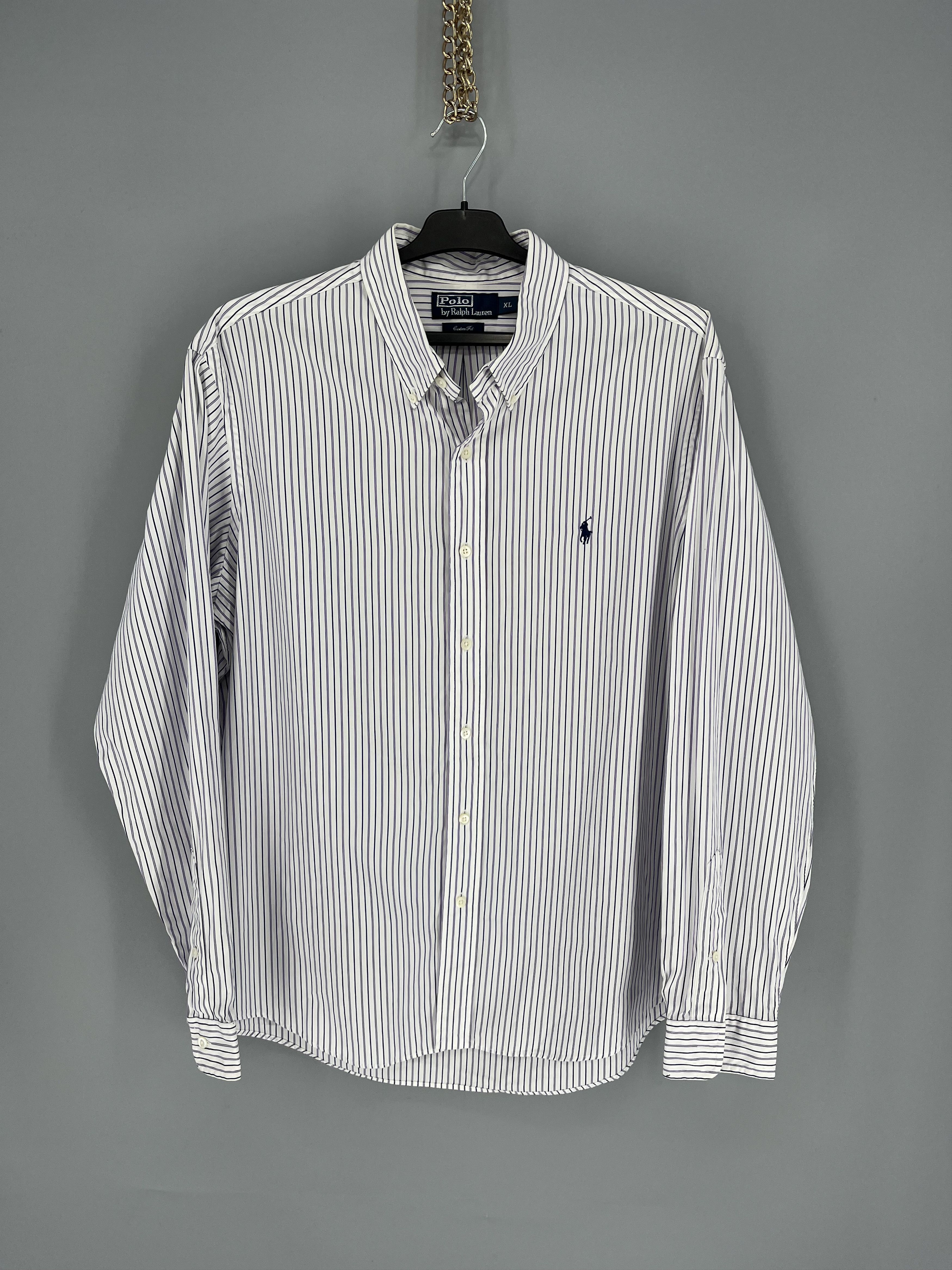 Ralph Lauren Vintage striped shirt polo Ralph Lauren size XL rare Size US XL / EU 56 / 4 - 1 Thumbnail