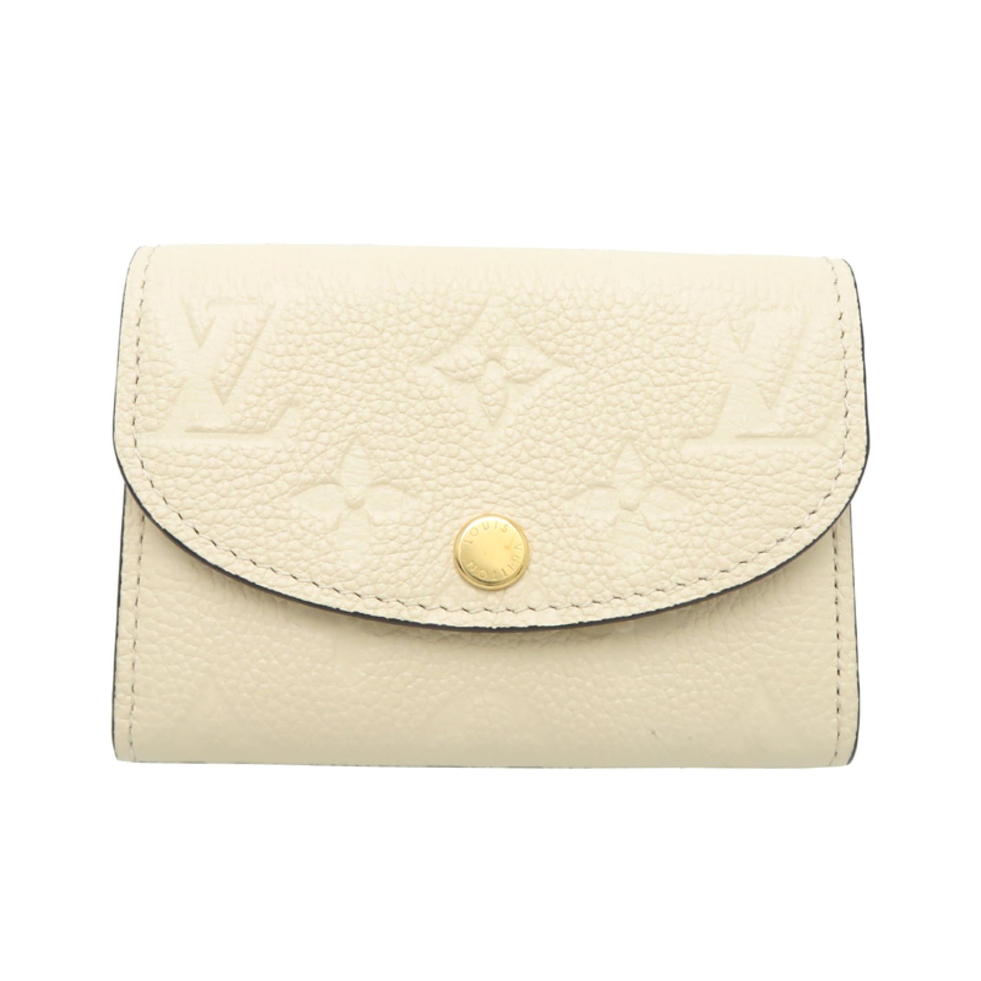 Louis Vuitton Louis Vuitton Portemonnaie Rosalie Women's Wallet/Coin Case M81445 Monogram Empreinte Cream Size ONE SIZE - 1 Thumbnail