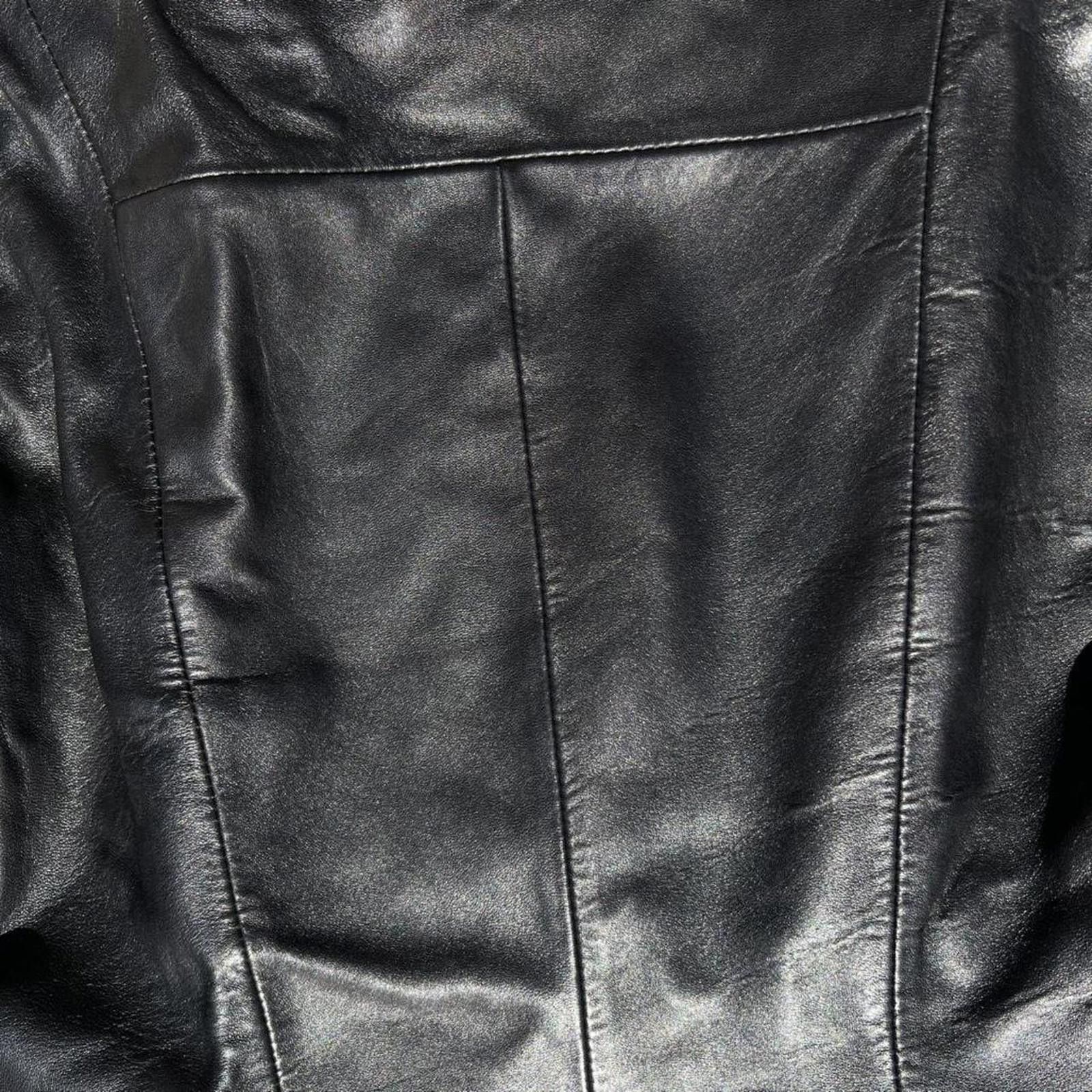 Vintage Vintage 90s Leather Biker Jacket Size S / US 4 / IT 40 - 7 Thumbnail
