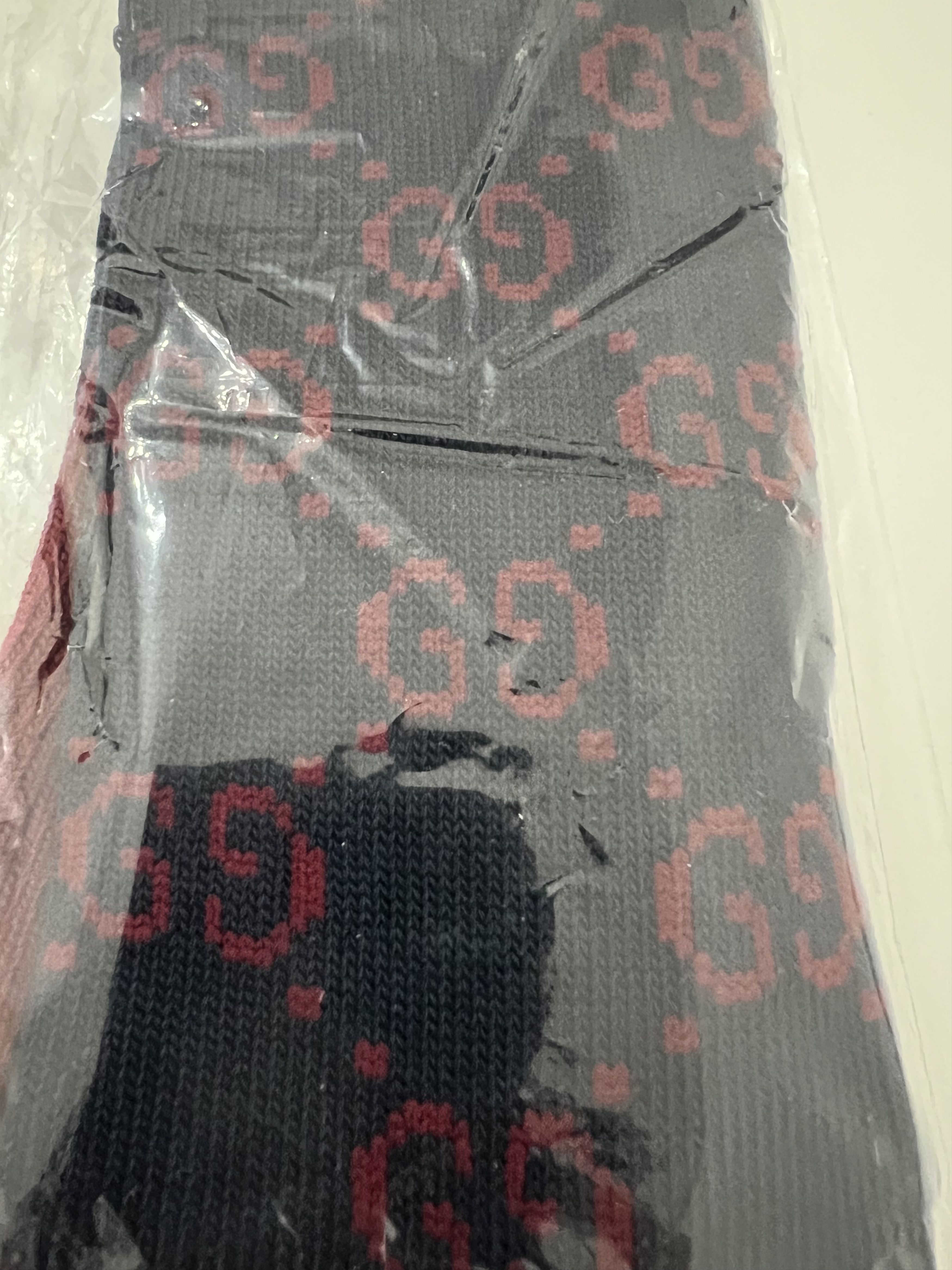 Gucci GUCCI - GG PRINT SOCKS, BLUE/RED, SIZE L Size ONE SIZE - 8 Thumbnail