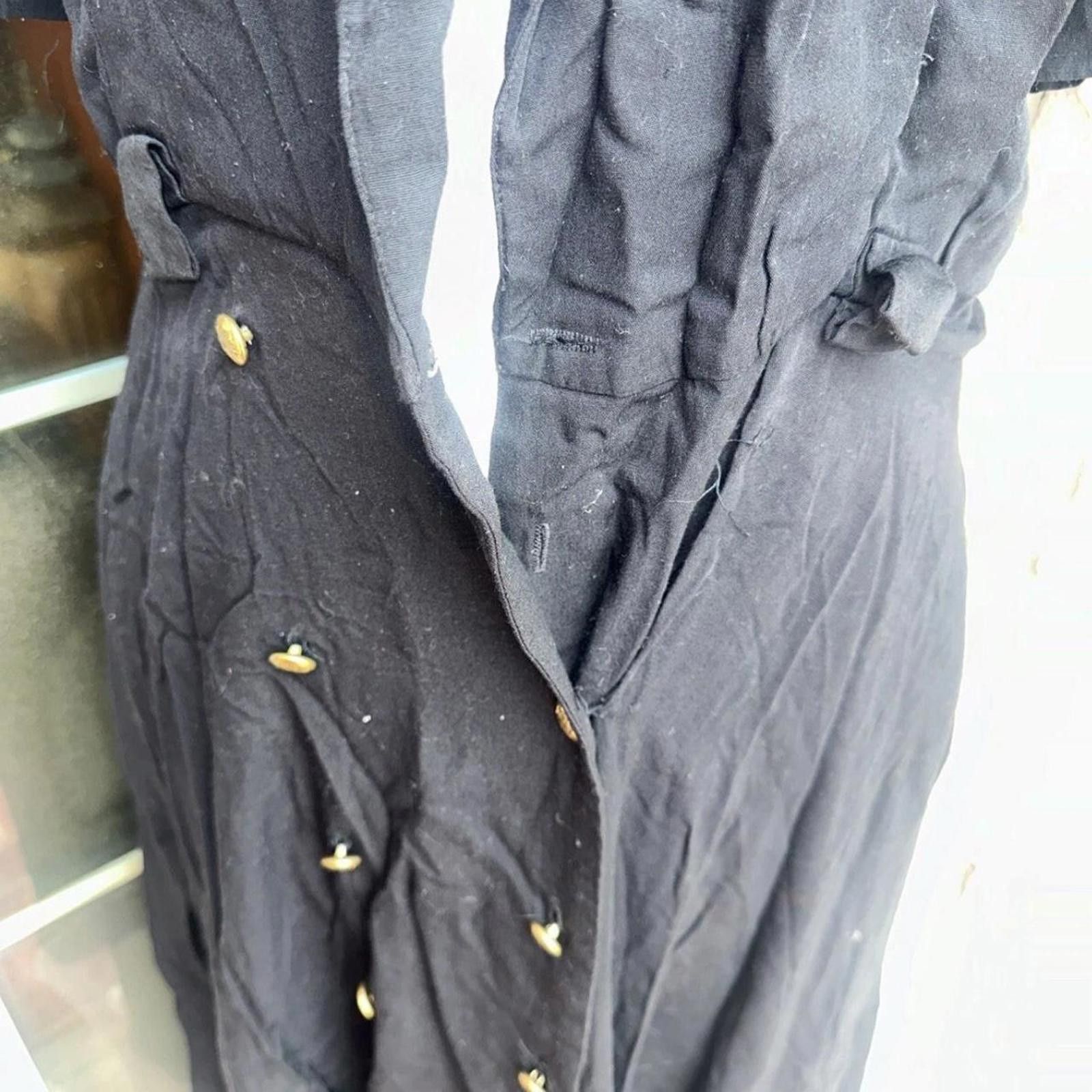 Other Black 90s vintage button-up dress Size M / US 6-8 / IT 42-44 - 4 Thumbnail