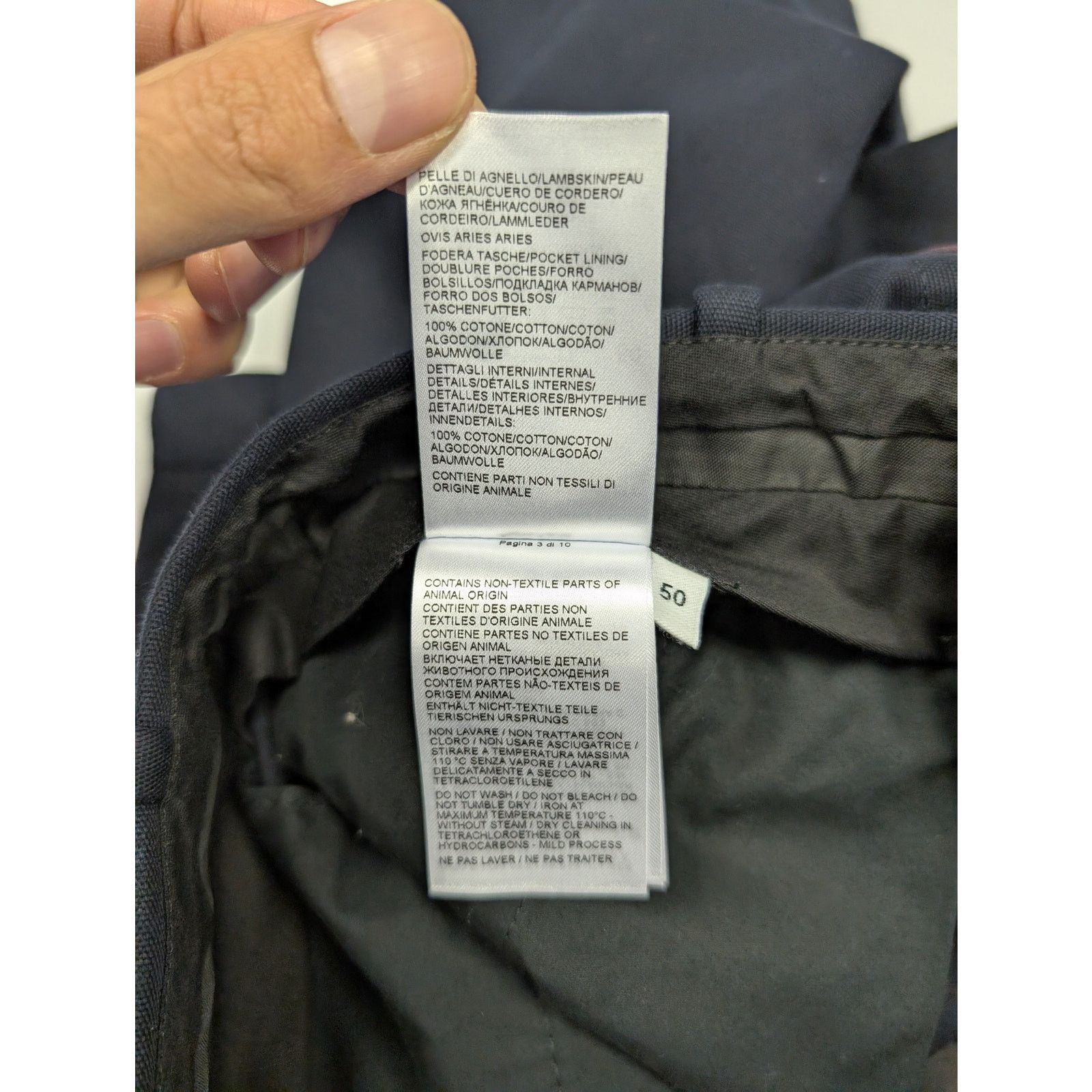 Bottega Veneta o1rshd1 Double Cotton Canvas Trousers in Space Black Size US 34 / EU 50 - 14 Thumbnail