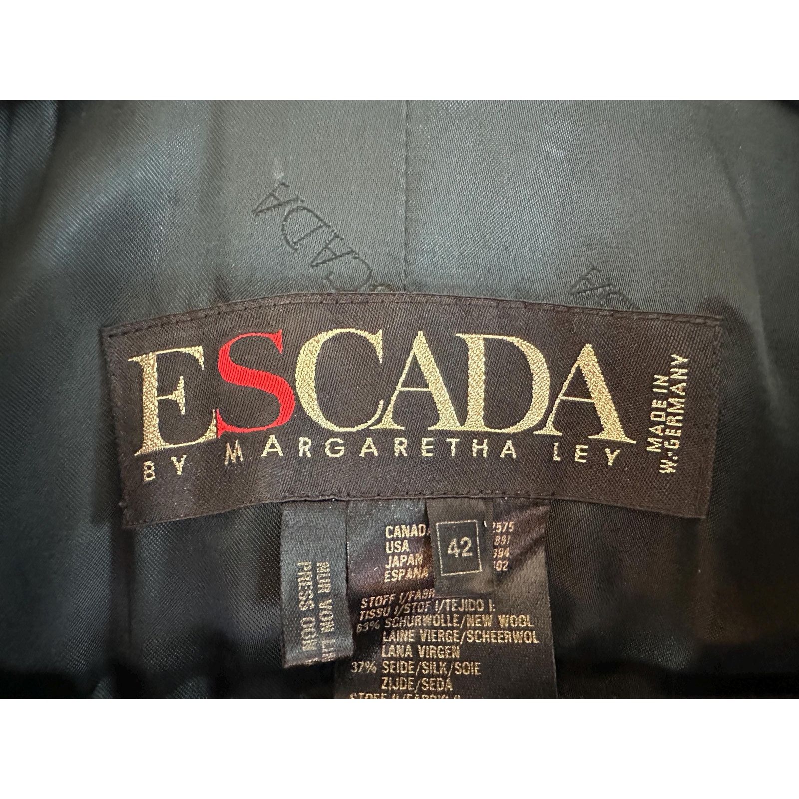 Escada Rare 80s Vintage Escada Margaretha Ley Jacket Baroque Blazer Size M / US 6-8 / IT 42-44 - 2 Thumbnail