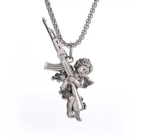 Jewelry Chiharu x Erika Angel Necklace Punk Y2K Chain Size ONE SIZE - 1 Thumbnail