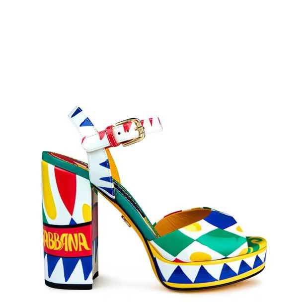 o1g2r1mq1024 Sandal Heel in Multicolor