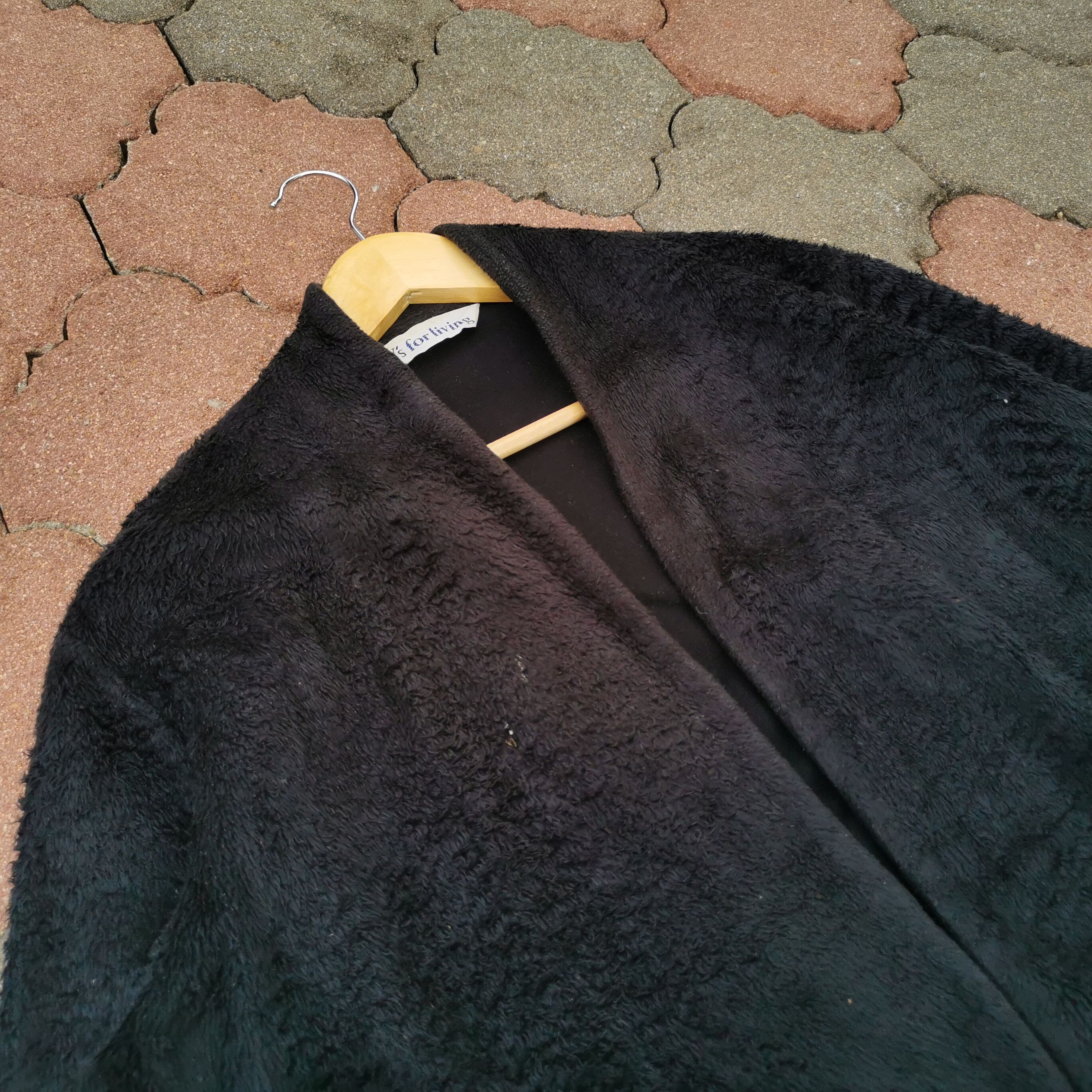 Japanese Brand × Y's × Yohji Yamamoto Y's for Living Yohji Yamamoto Fleece Cardigan Jacket Size US L / EU 52-54 / 3 - 2 Thumbnail