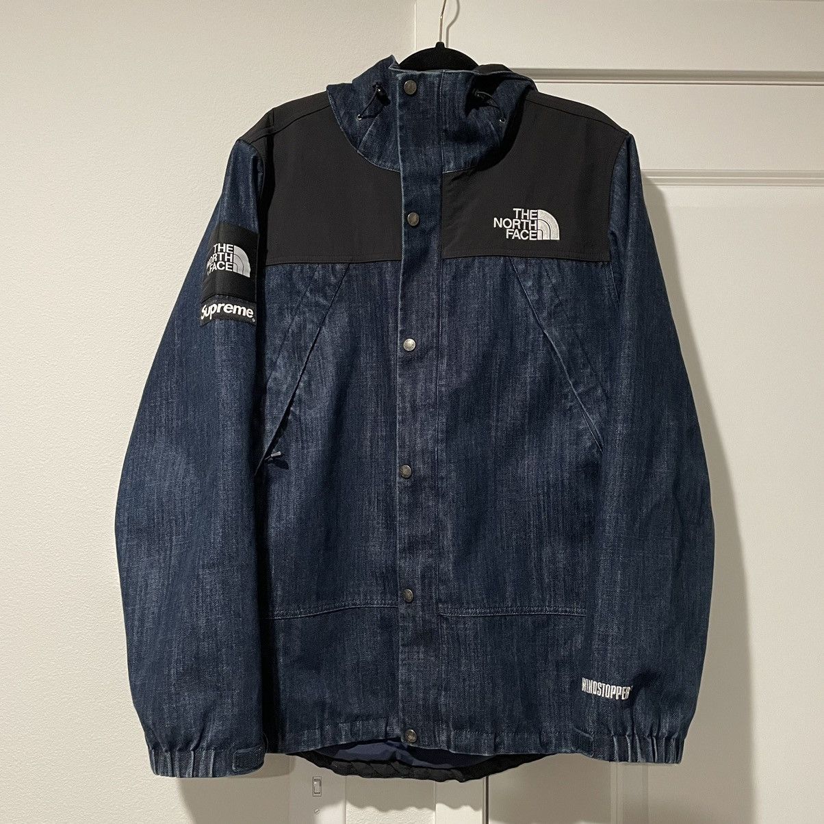 image of Ss 2015 Supreme x The North Face Denim Parka Jacket, Men's (Size XL)