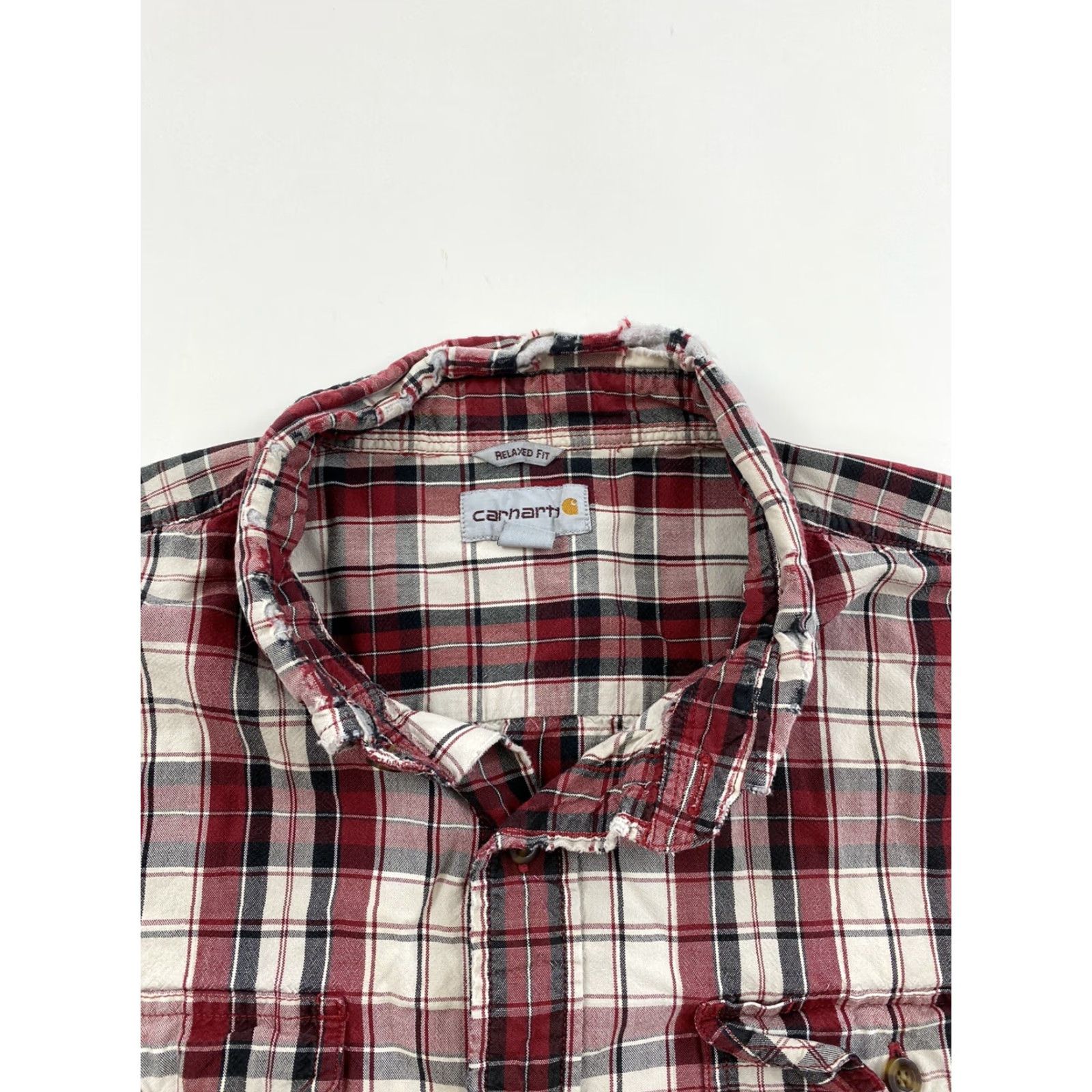 Carhartt Carhartt Shirt Mens XL Red Plaid Short Sleeve Button-Up Dean Winchester Size US XL / EU 56 / 4 - 5 Thumbnail