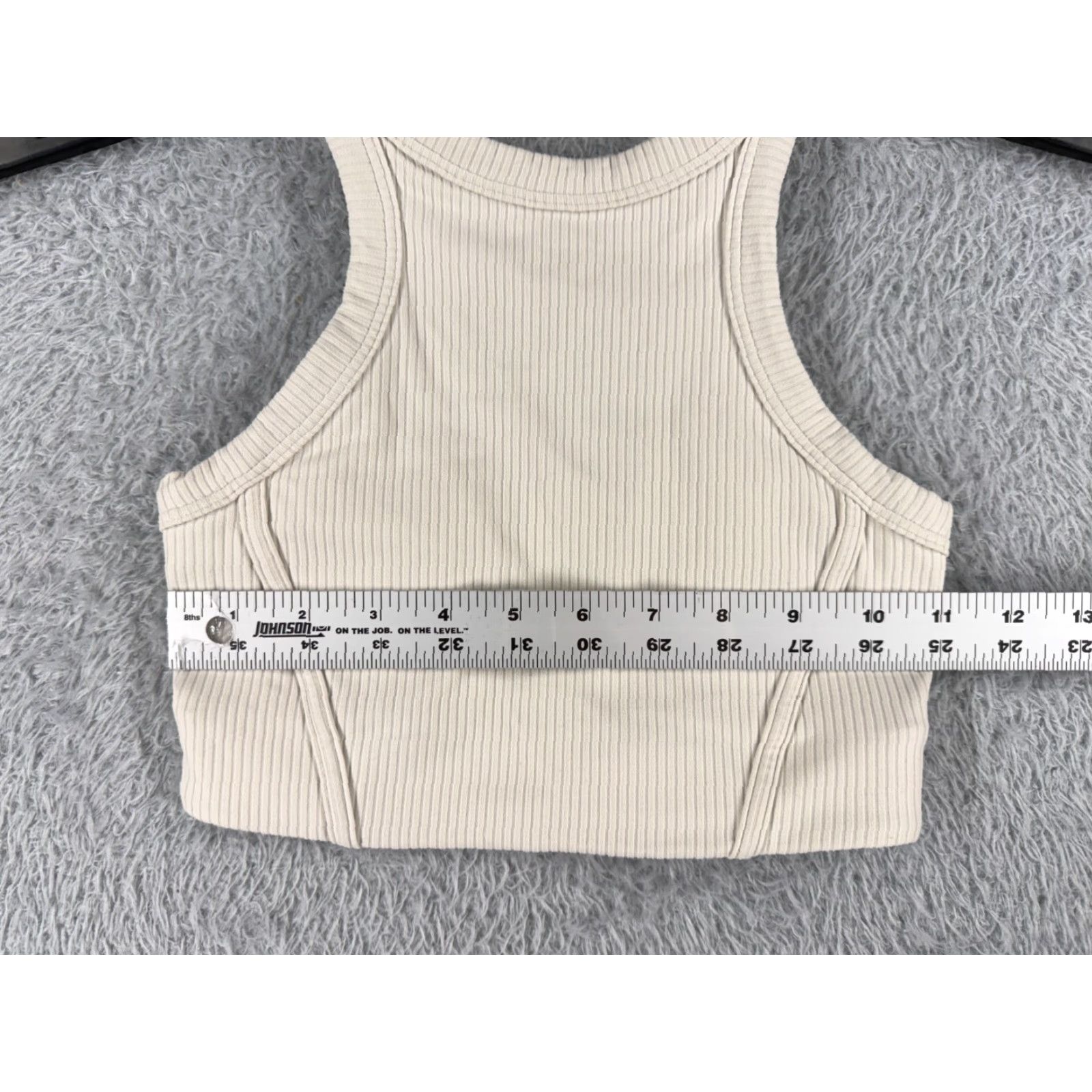 Lululemon Lululemon Shirt Women 2 Beige Ribbed High-Neck Yoga Bra Soft Nulu Fabric W2DKIS Size XS / US 0-2 / IT 36-38 - 6 Thumbnail