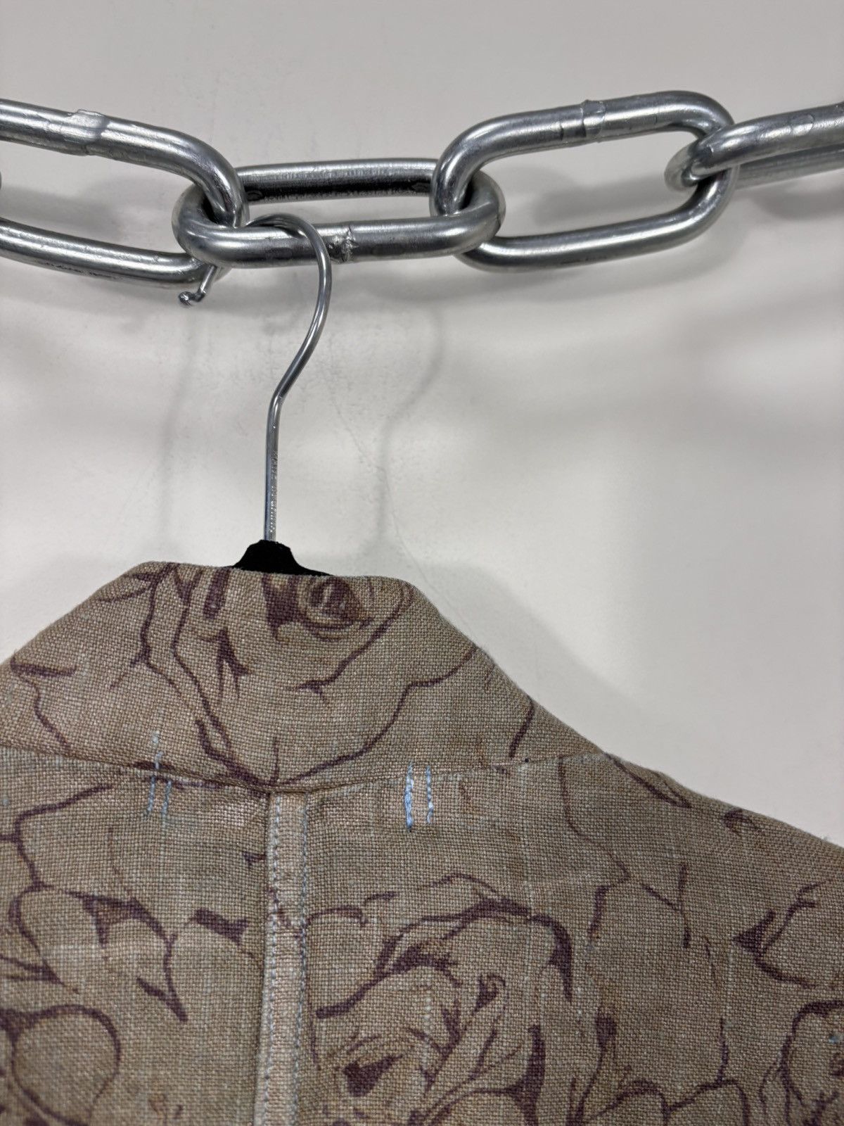 120% Lino 120% Lino Women’s Abstract Floral Brown Linen Blazer Jacket Size S / US 4 / IT 40 - 22 Thumbnail