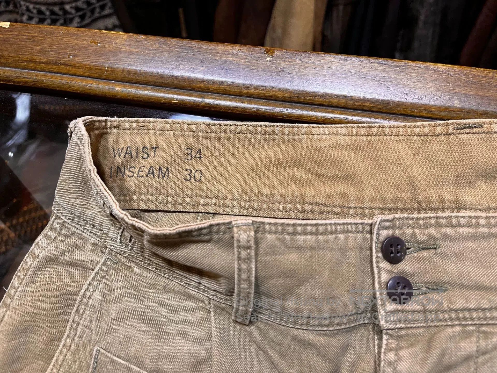 RRL Ralph Lauren Double RL Casual Work Pants Sale. Size US 34 / EU 50 - 3 Thumbnail