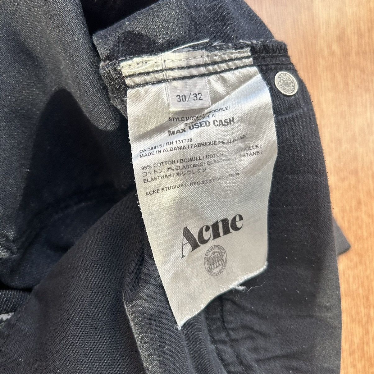 Acne Studios Acne Studios Max Used Cash Jeans Size US 32 / EU 48 - 3 Thumbnail