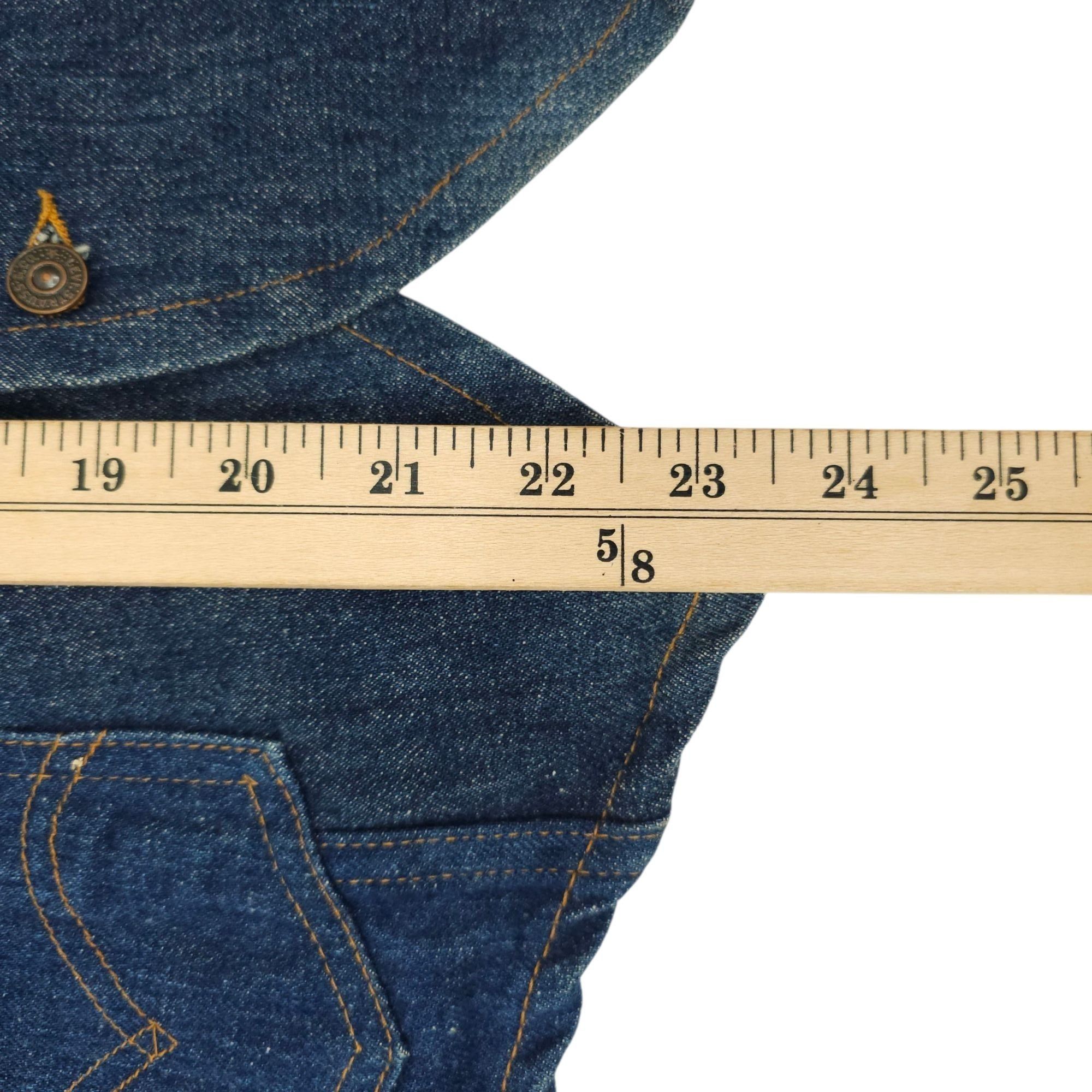 Levi's Levis Fresh Produce Patchwork Denim Vest L Buckle Back Vtg Size L / US 10 / IT 46 - 12 Thumbnail