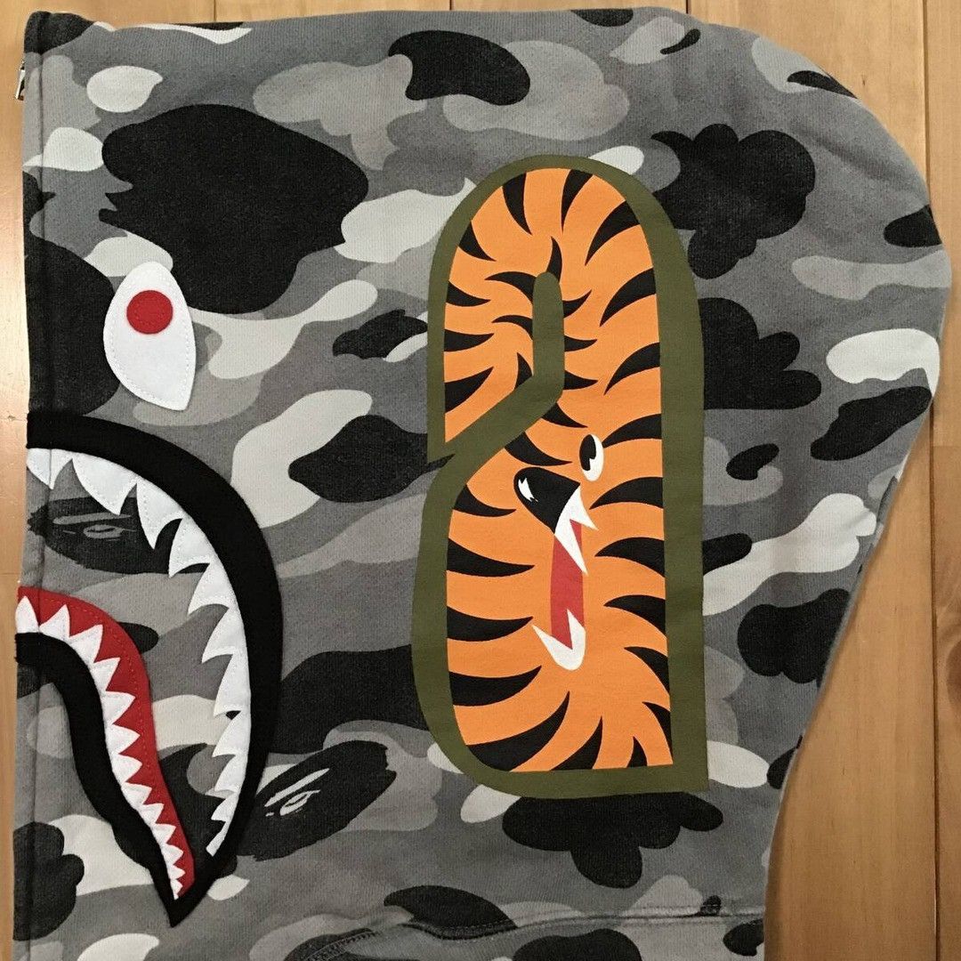 Bape 🔥NFS limited🔥 BAPE camo shark full zip hoodie a bathing ape Size US L / EU 52-54 / 3 - 5 Thumbnail