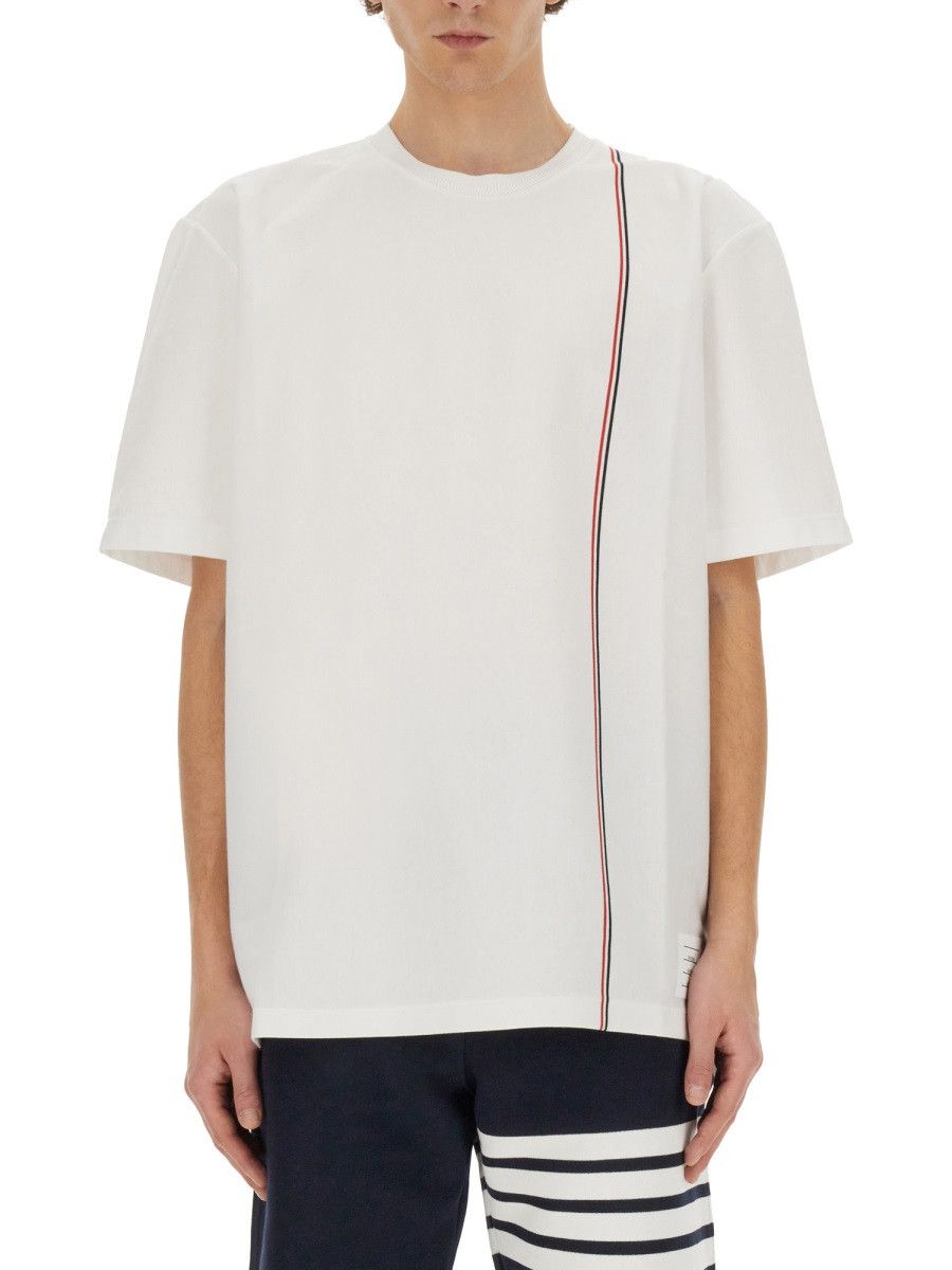 Thom Browne THOM BROWNE JERSEY T-SHIRT - WHITE (JP 4) Size US XL / EU 56 / 4 - 1 Thumbnail