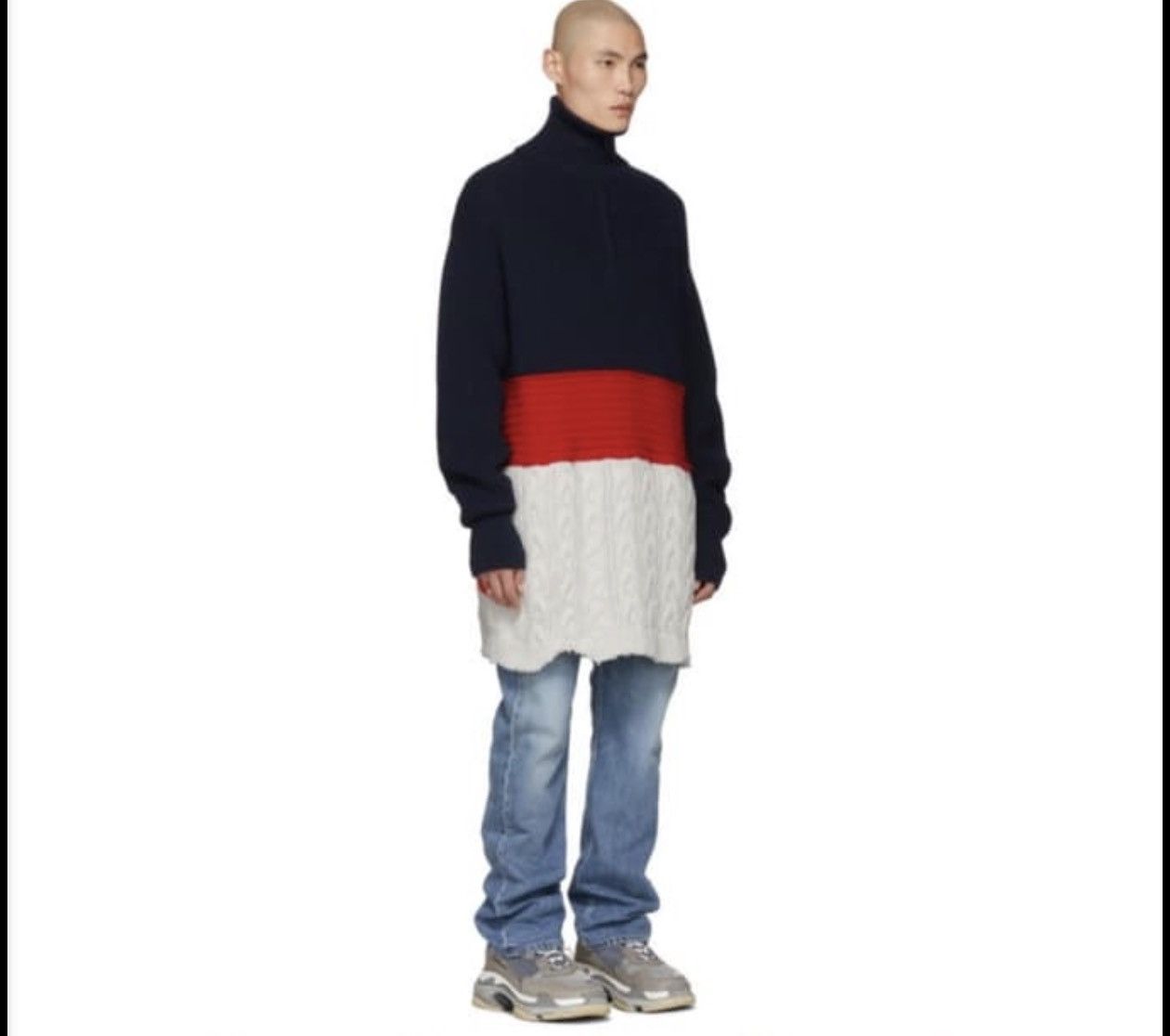 Balenciaga Balenciaga long pull over knit Size US S / EU 44-46 / 1 - 1 Thumbnail