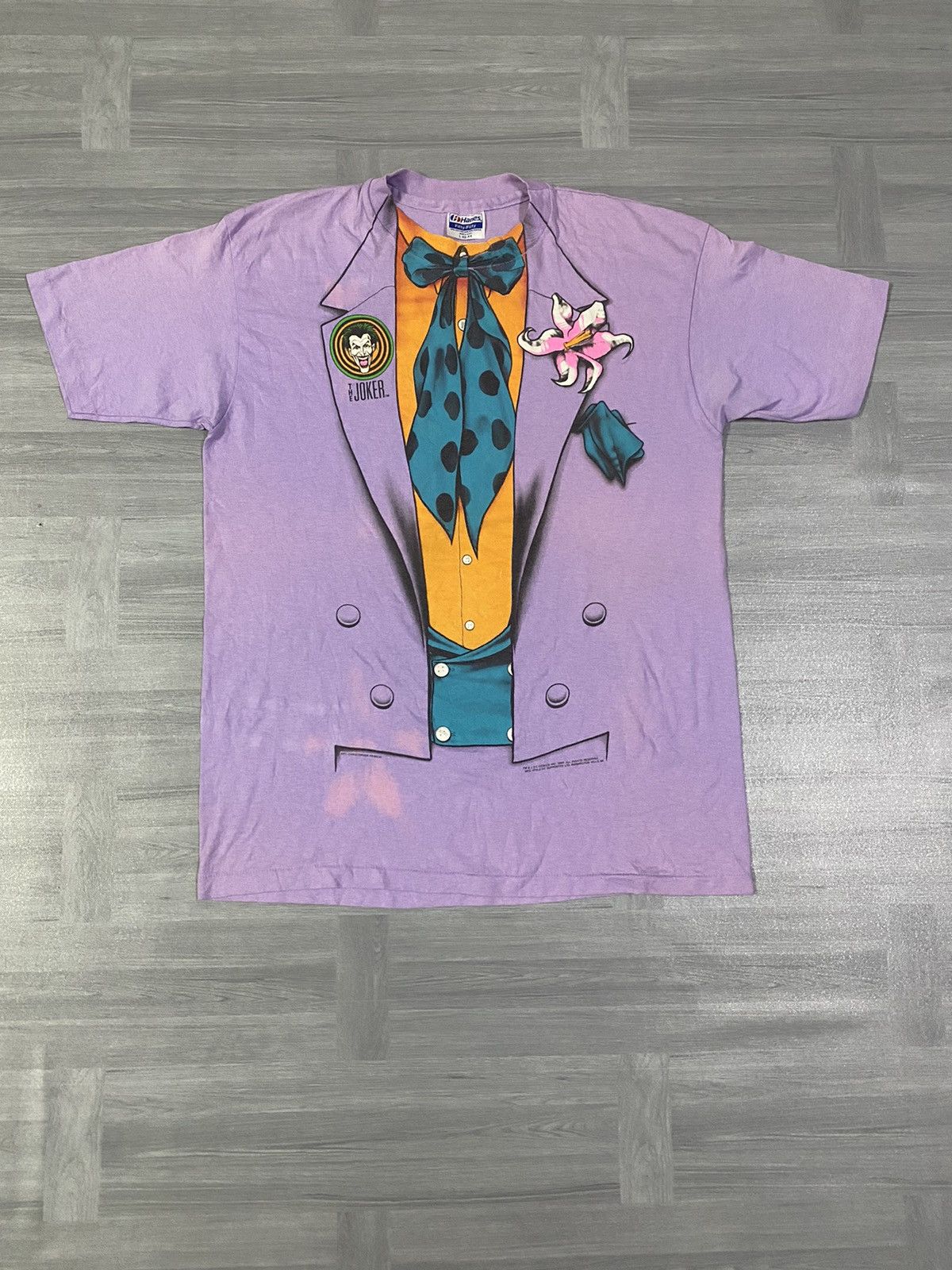 Vintage 🔥 RARE 🔥1989 Batman The Joker Tuxedo Tee