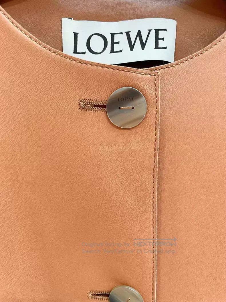 Loewe Loewe Mid-length color-blocked leather jacket Size XS / US 0-2 / IT 36-38 - 4 Thumbnail