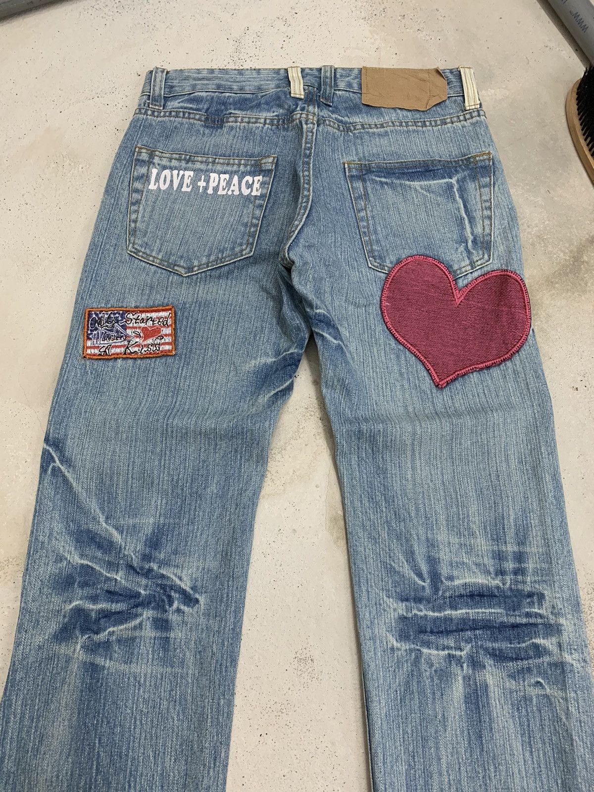 Hysteric Glamour × Japanese Brand Point Loma Surf Style Kludman Love Peace Patch Size US 29 - 13 Thumbnail