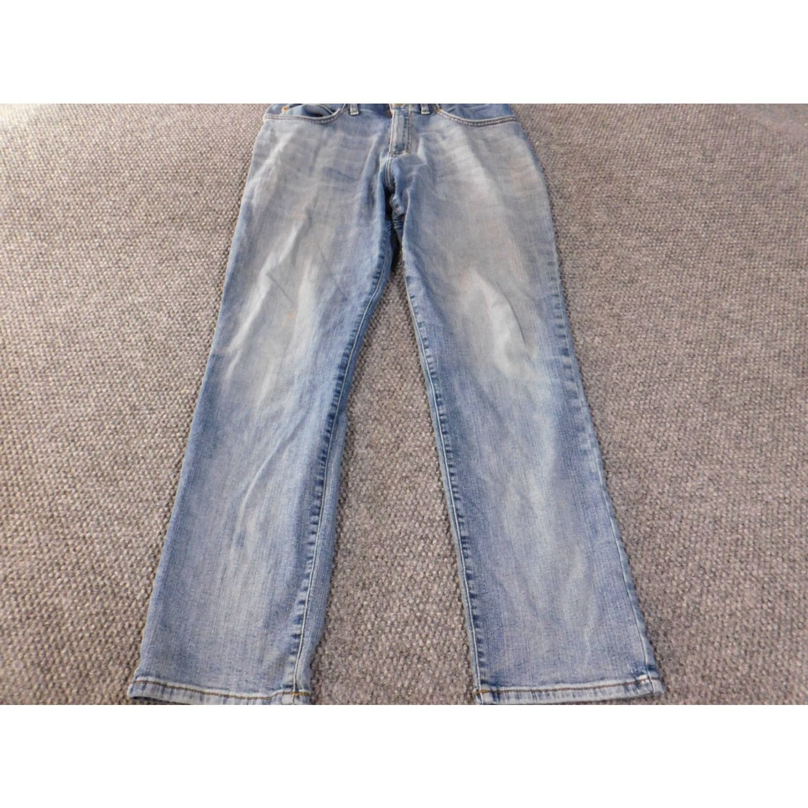 Lee Lee Jeans Mens 32x30 Blue Regular Fit Straight Leg Stretch Waist Light Wash Denim Cotton Pants Mens Regular Fashion Jeans Size US 32 / EU 48 - 2 Thumbnail