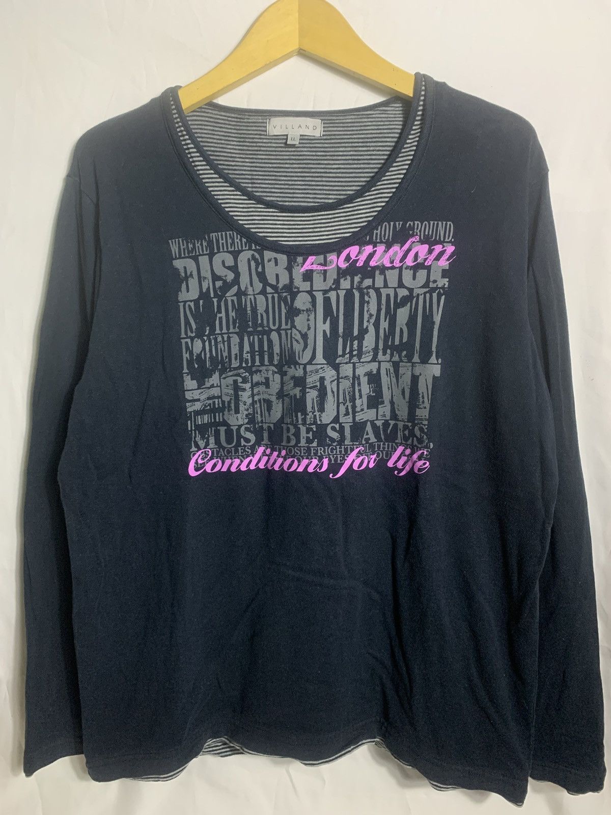 Japanese Brand Villand Doublelayer style longsleve Size US M / EU 48-50 / 2 - 4 Thumbnail