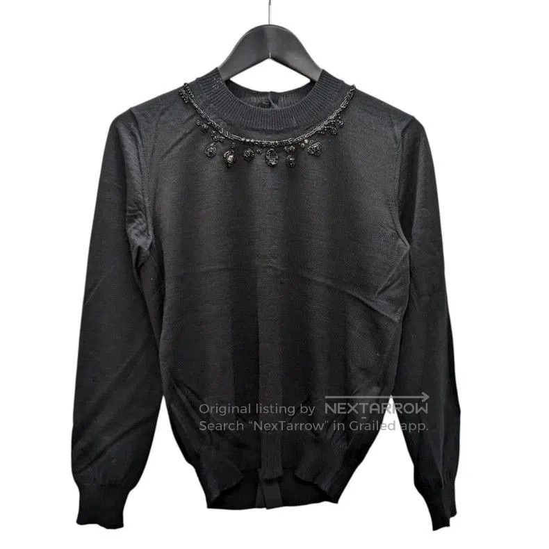 Comme des Garcons COMME des GARCONS 20AW Beaded Back Knit Top. Size US S / EU 44-46 / 1 - 1 Thumbnail