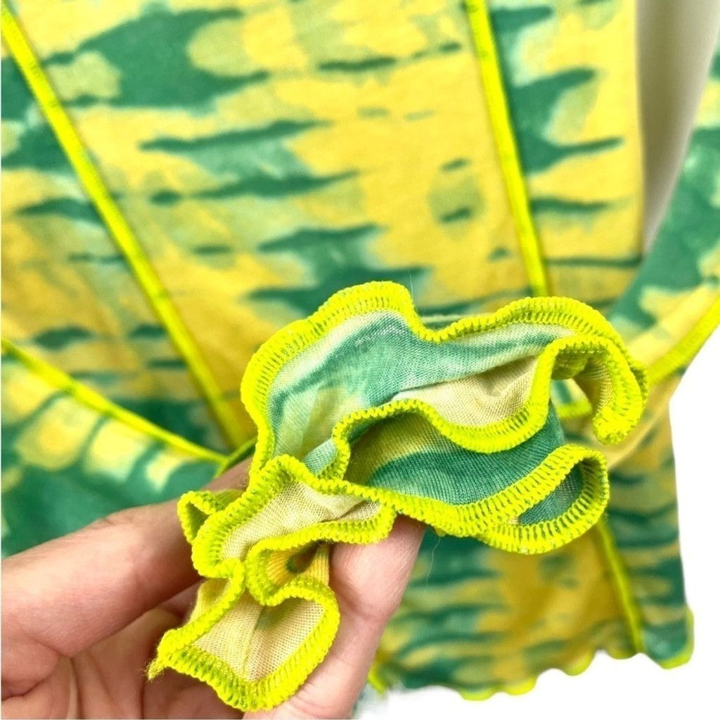 Aritzia WILFRED Orbit Modal Long Sleeve Top Citron/Green XXS Size XXS / US 00 / IT 34 - 9 Thumbnail
