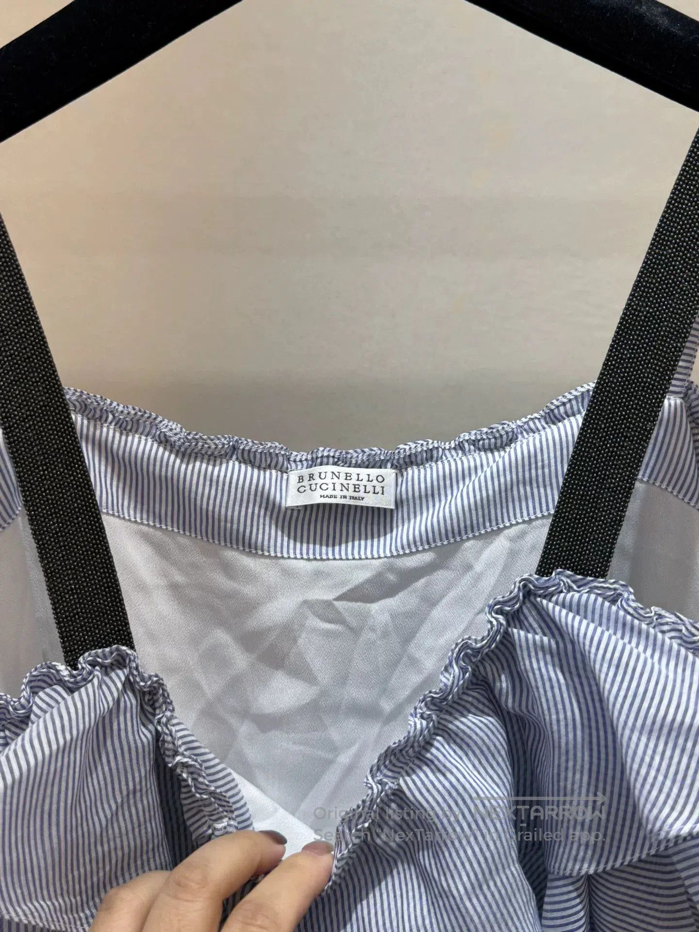 Brunello Cucinelli Brunello Cucinelli Striped Sleeveless Top. Size US S / EU 44-46 / 1 - 4 Thumbnail