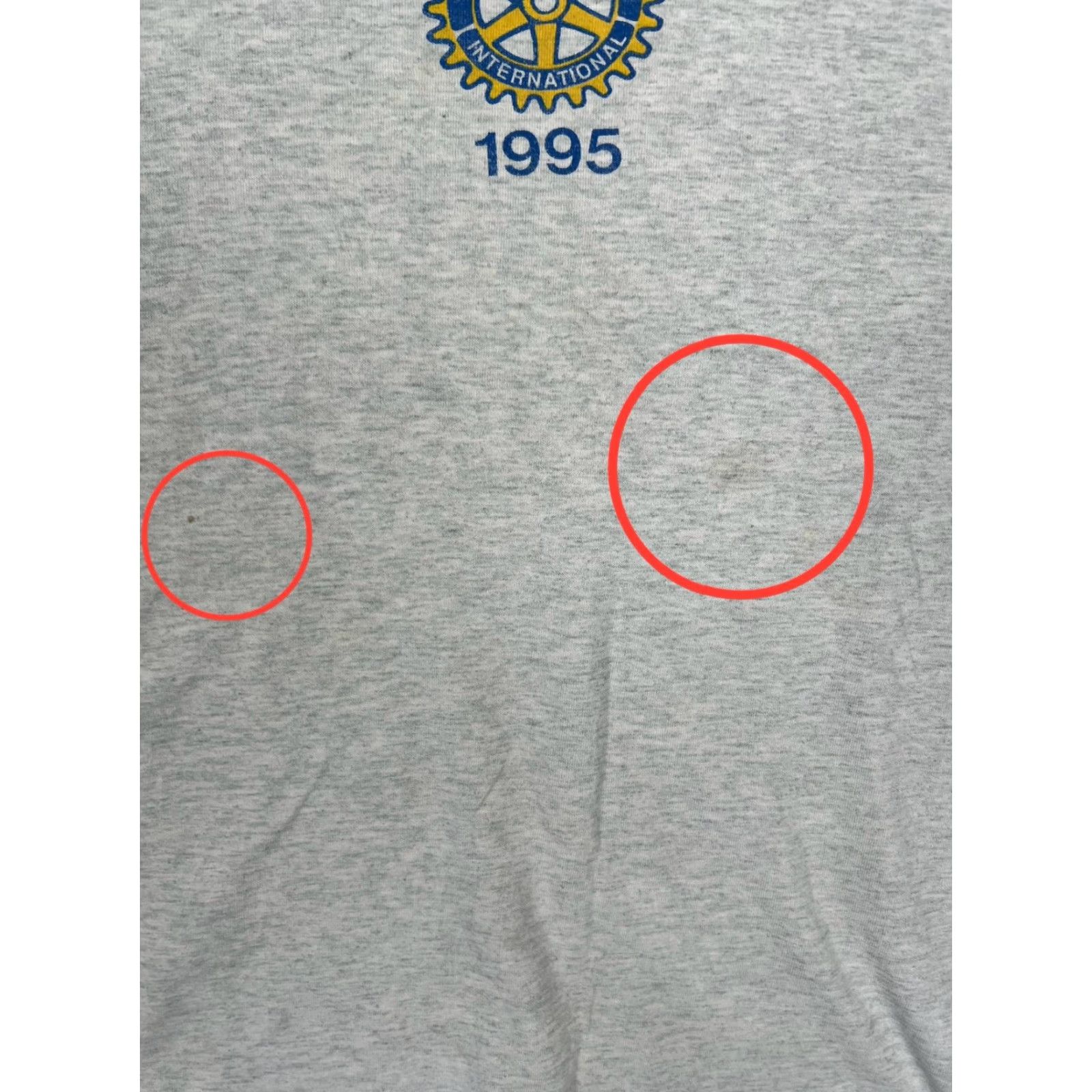 Fruit Of The Loom VINTAGE Camp Royal Rotary 1995 T-Shirt Mens XL Gray Single Stitch Fruit of the Loom Best Size US XL / EU 56 / 4 - 5 Thumbnail
