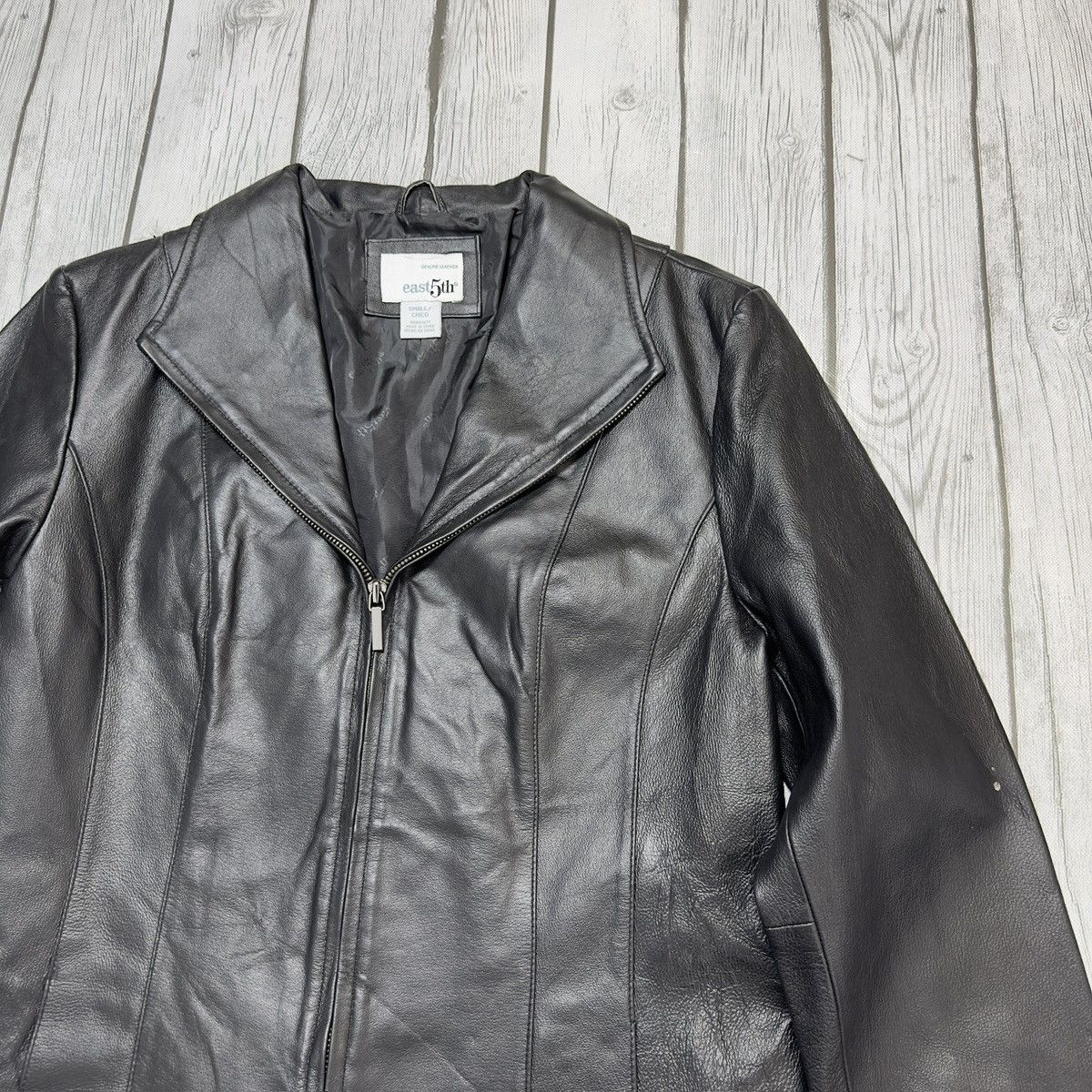 Vintage Vintage East 5th leather jacket Size S / US 4 / IT 40 - 3 Thumbnail