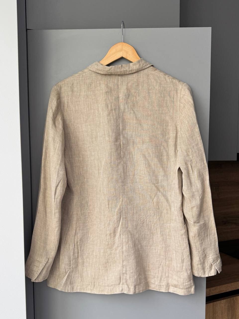 Max Mara Max Mara Weekend Women's Bronze Brown Linen Blazer Jacket Size S / US 4 / IT 40 - 2 Thumbnail