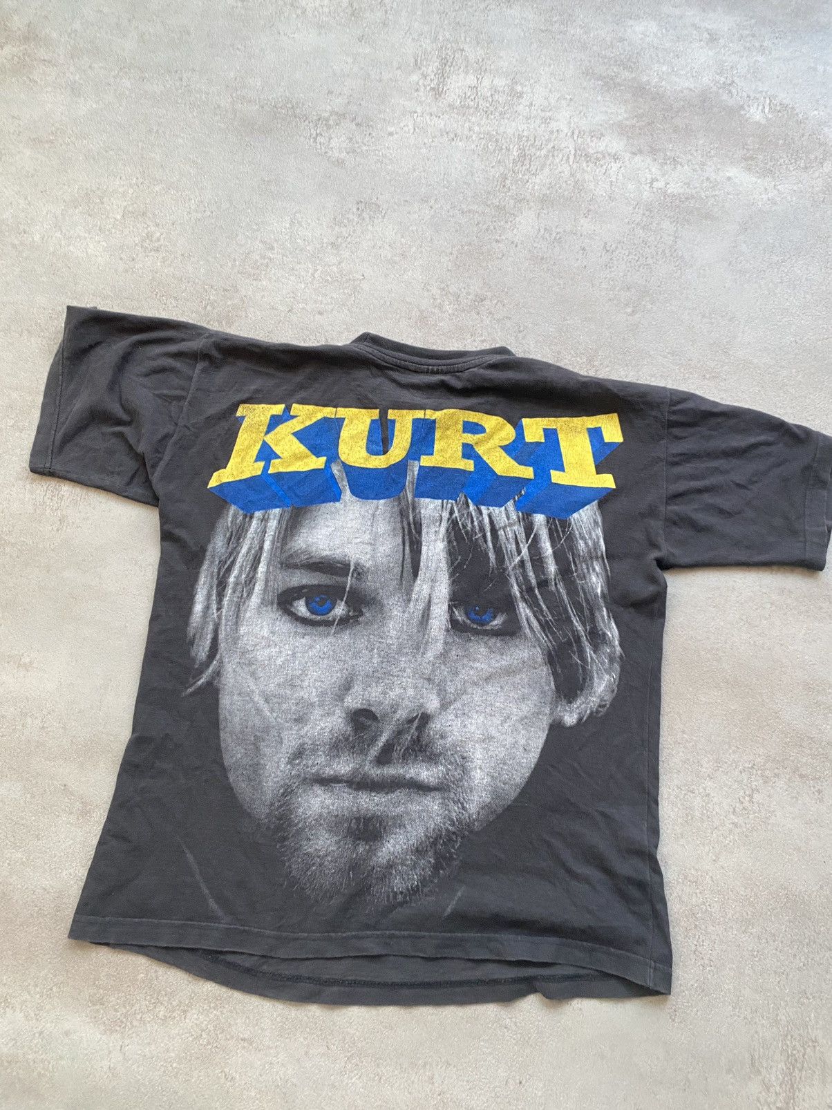 Japanese Brand × Nirvana × Vintage kurt cobain vintage full print tee Size US S / EU 44-46 / 1 - 3 Thumbnail