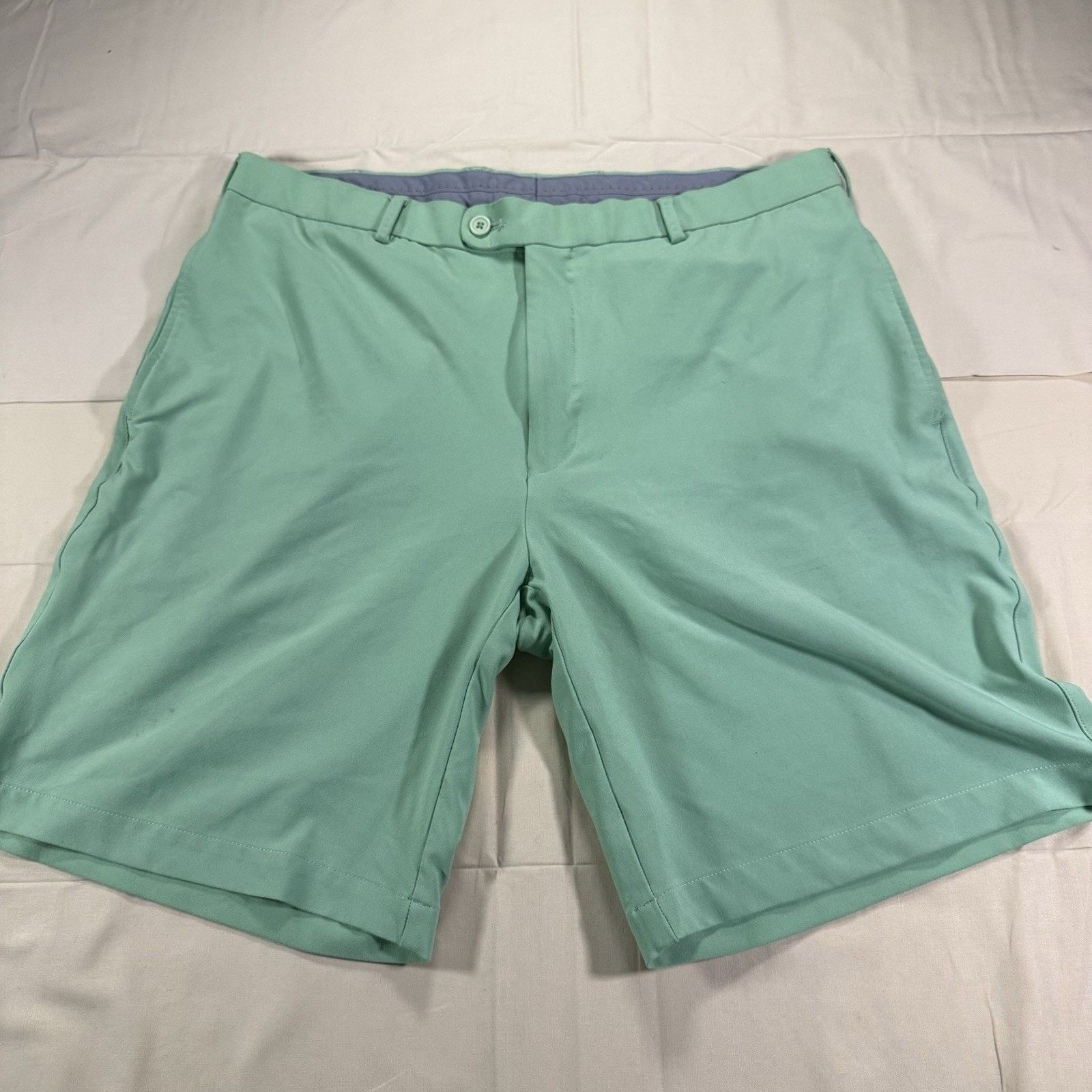 Peter Millar Peter Millar Summer Comfort Mens Size 36 Wicking Teal Shorts Size US 36 / EU 52 - 2 Thumbnail