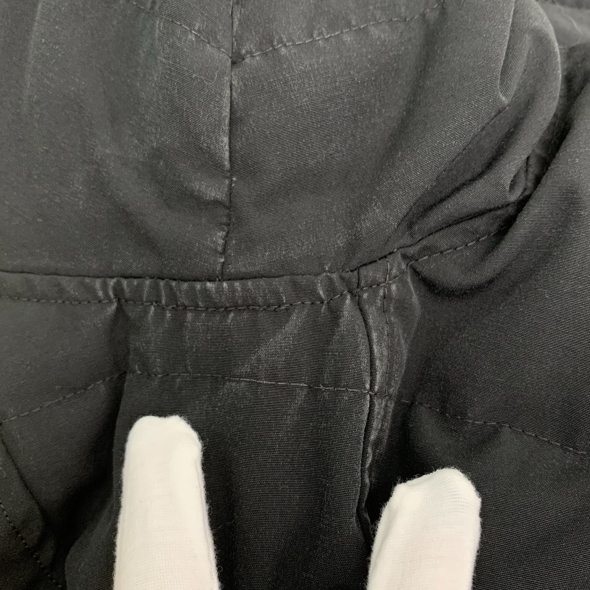 Canada Goose Canada Goose Womens Black Hooded Down Jacket With Faux Fur T Size XXS / US 00 / IT 34 - 6 Thumbnail