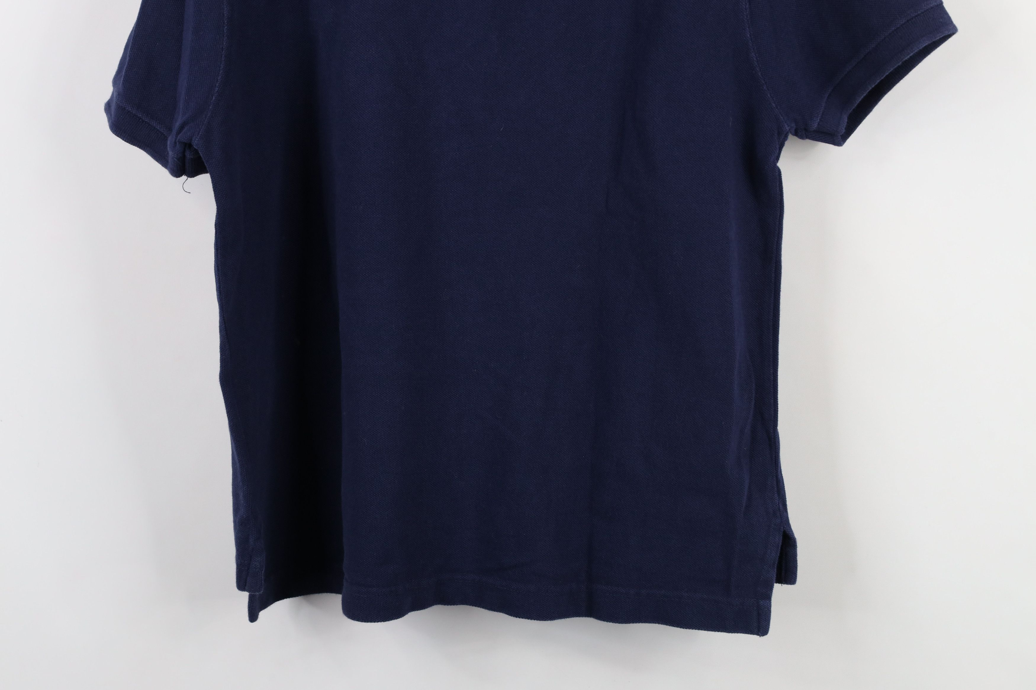 Reebok × Vintage Vintage 90s Reebok Spell Out Collared Polo Shirt Navy Blue Size M / US 6-8 / IT 42-44 - 12 Thumbnail