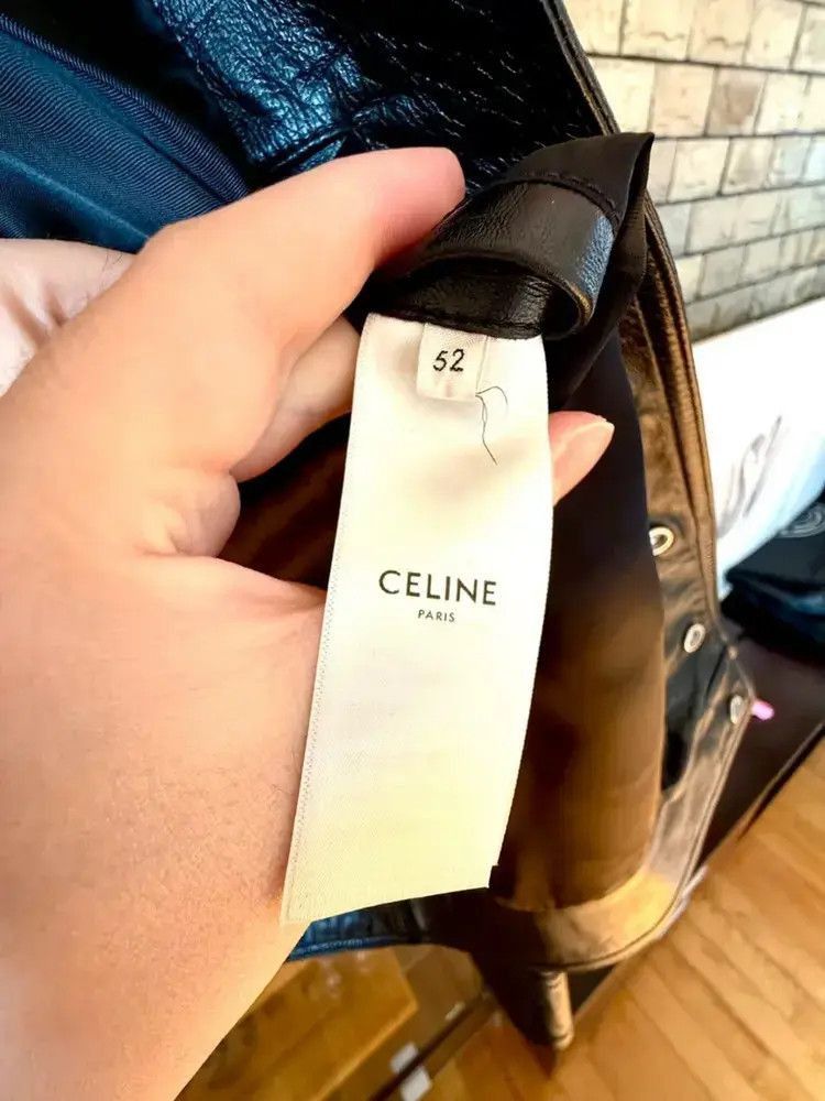 Celine Sz 52 Celine 20SS Hedi Runway Leather Jacket Size US L / EU 52-54 / 3 - 5 Thumbnail
