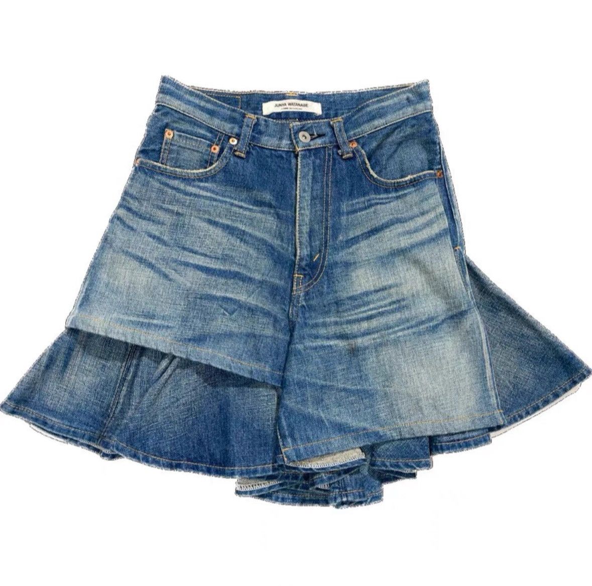 Junya Watanabe Junya Watanabe AD2010 Denim Skirt Size 26" / US 2 / IT 38 - 1 Thumbnail